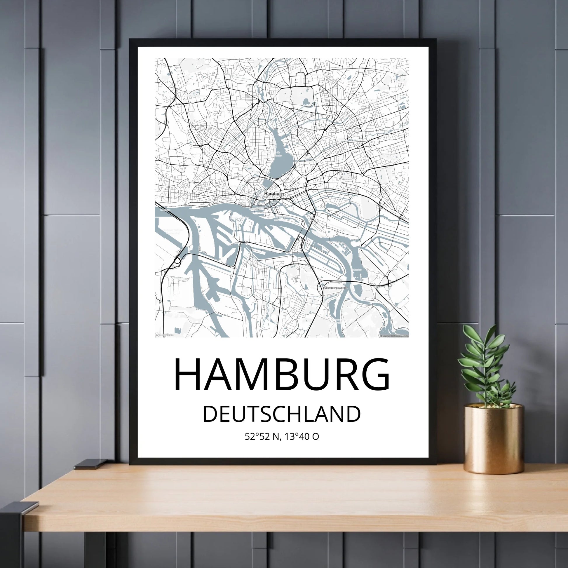 Mockup Poster Schwarzer Rahmen