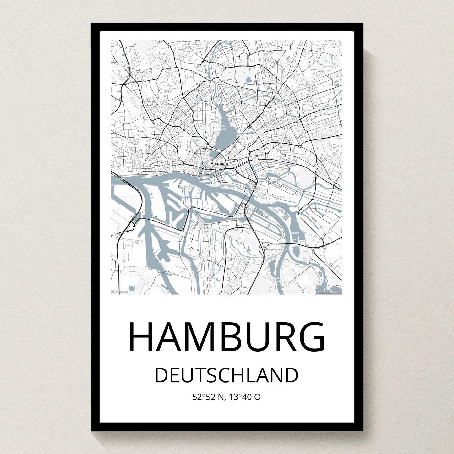 Poster 20x30 schwarzer Rahmen