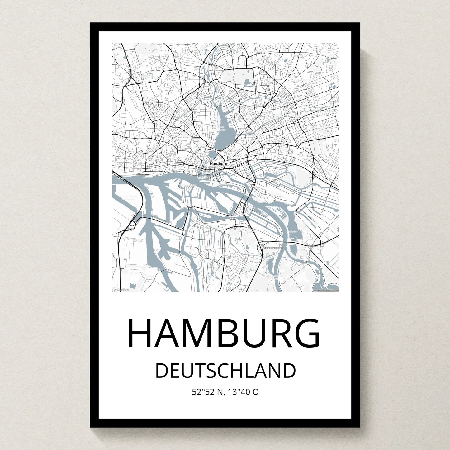 Poster 20x30 schwarzer Rahmen