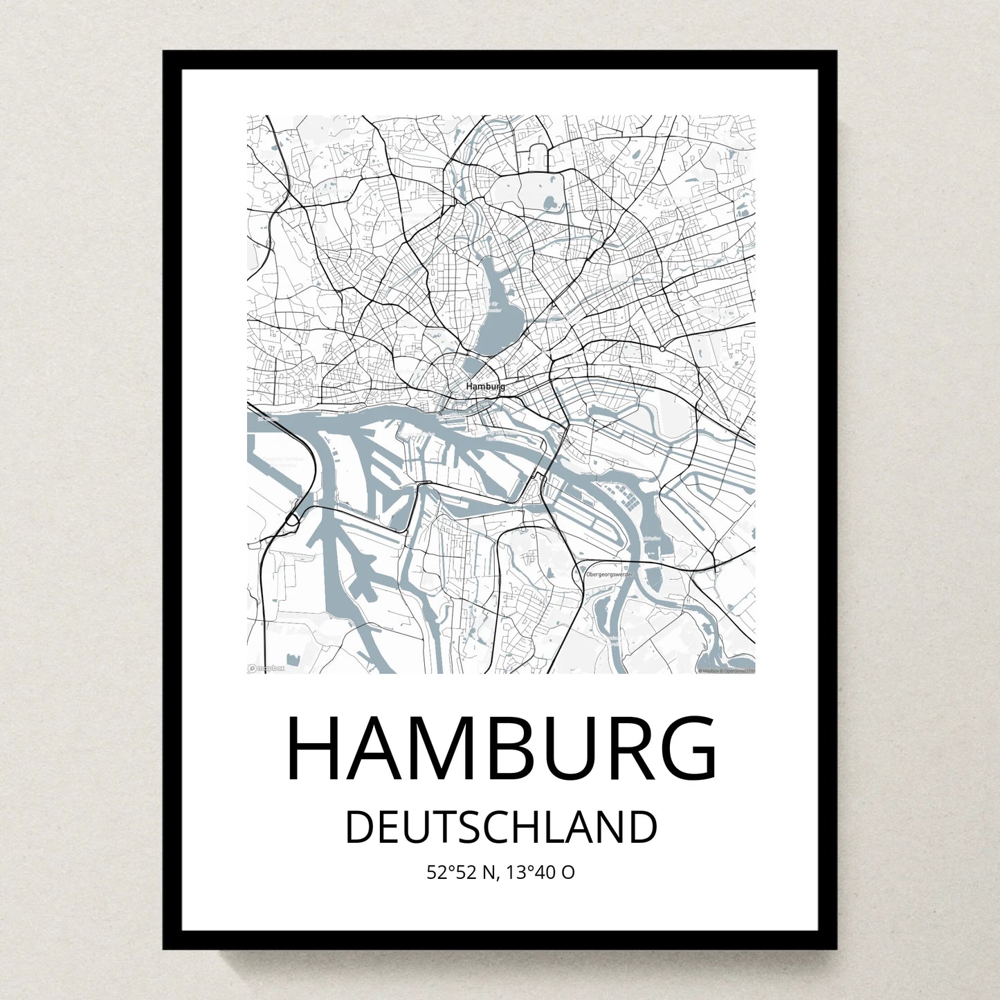 Poster 30x40 schwarzer Rahmen