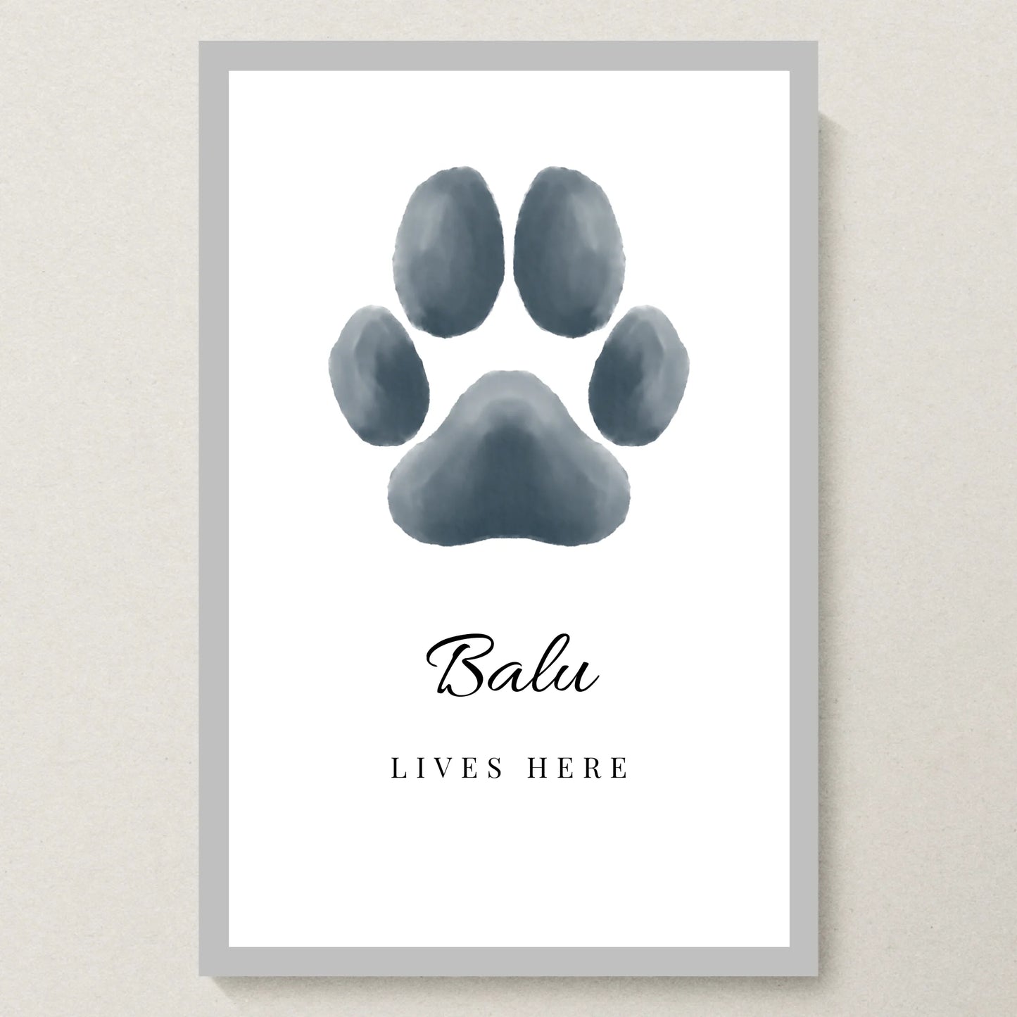 Poster 20x30 Silber Rahmen