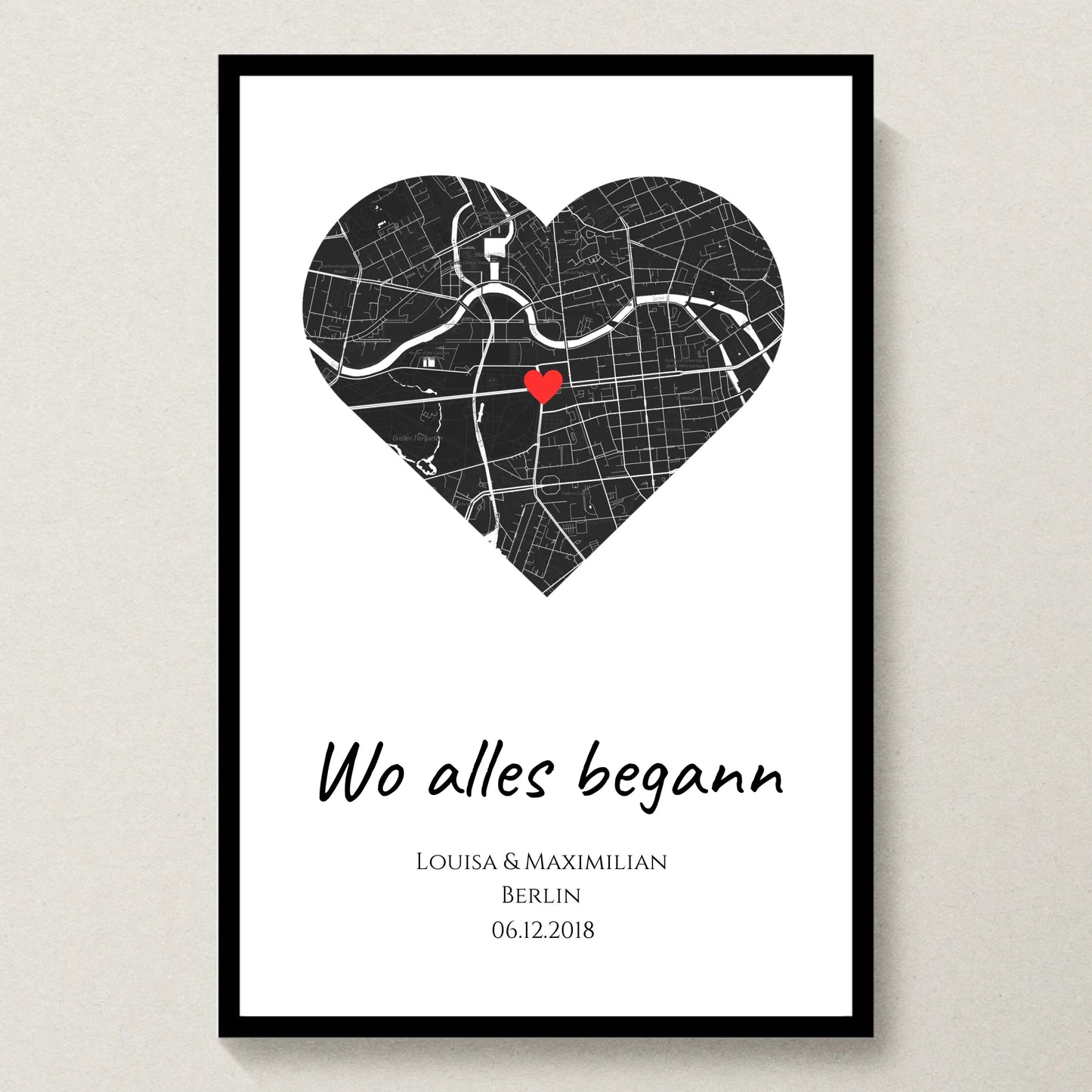 Poster 20x30 schwarzer Rahmen