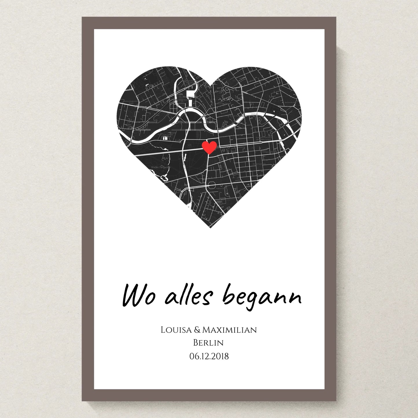 Poster 20x30 Eiche Rahmen