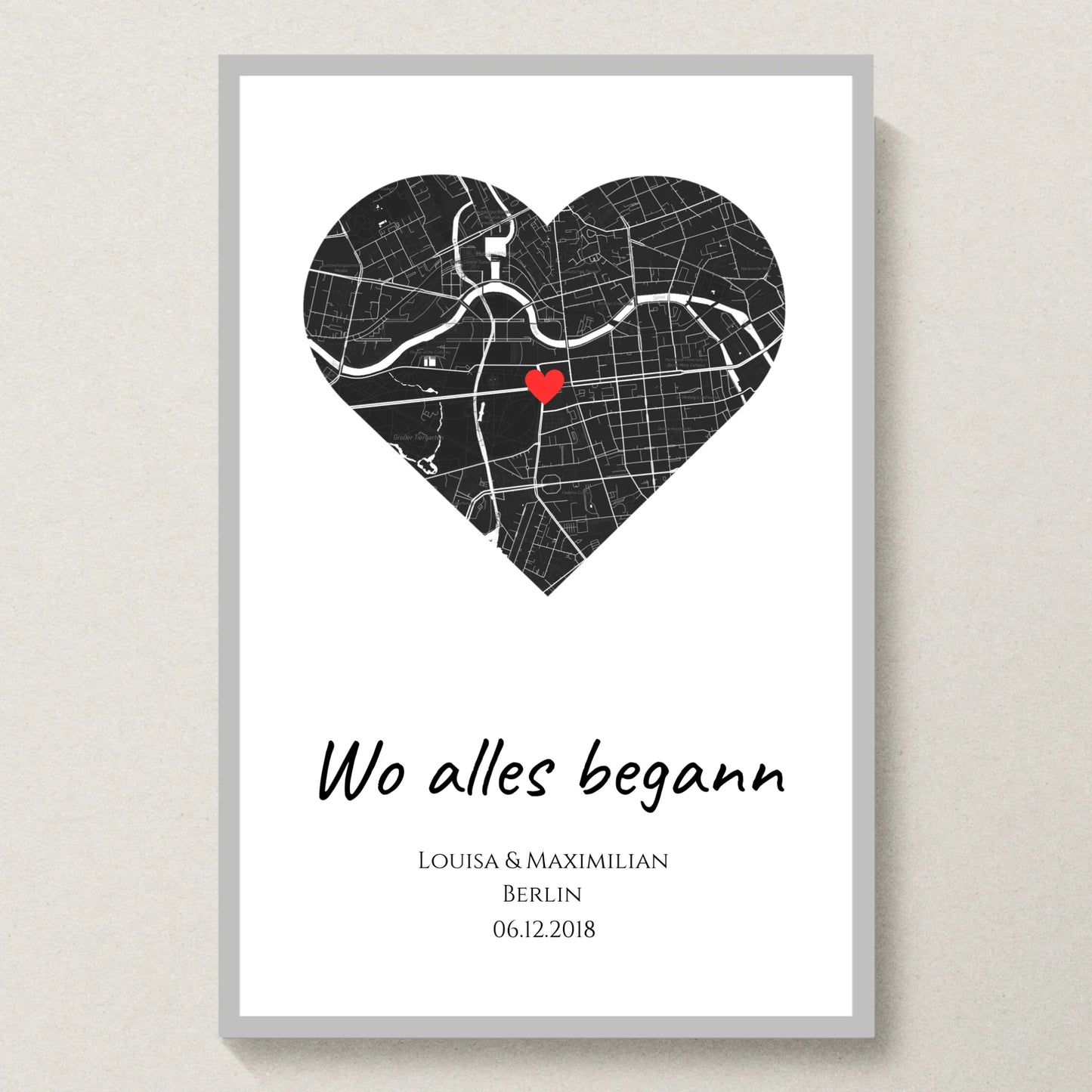 Poster 20x30 Silber Rahmen