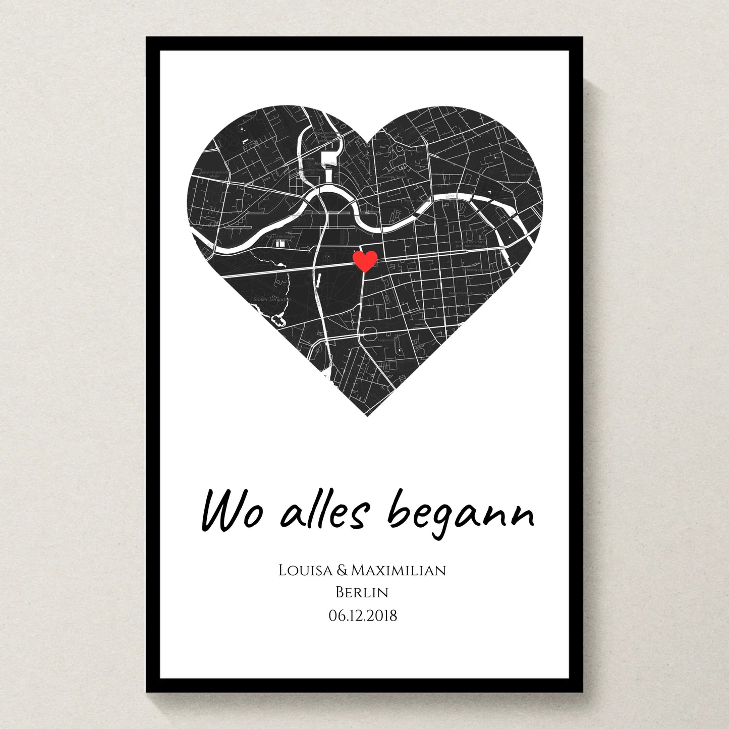 Poster 20x30 schwarzer Rahmen