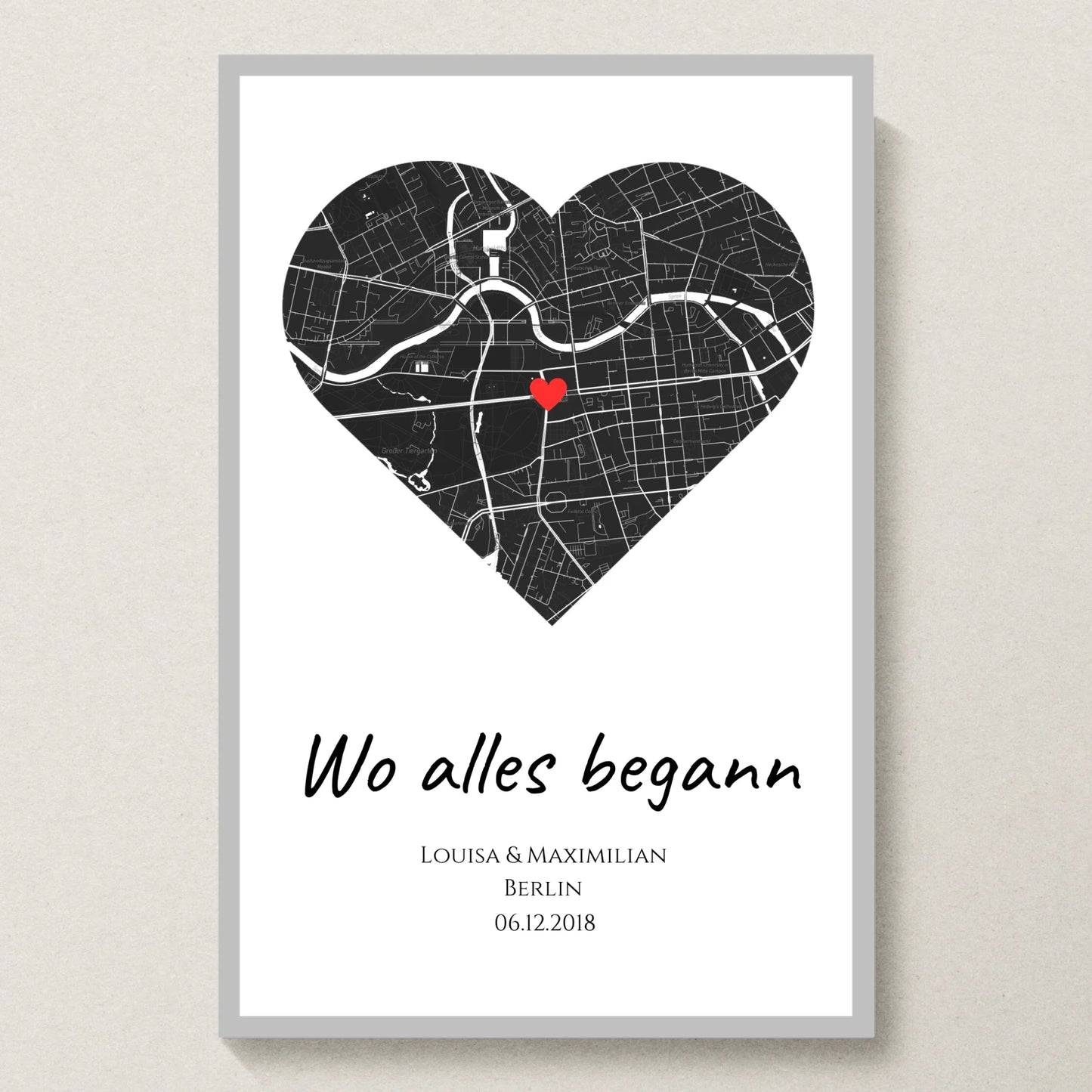 Poster 20x30 Silber Rahmen