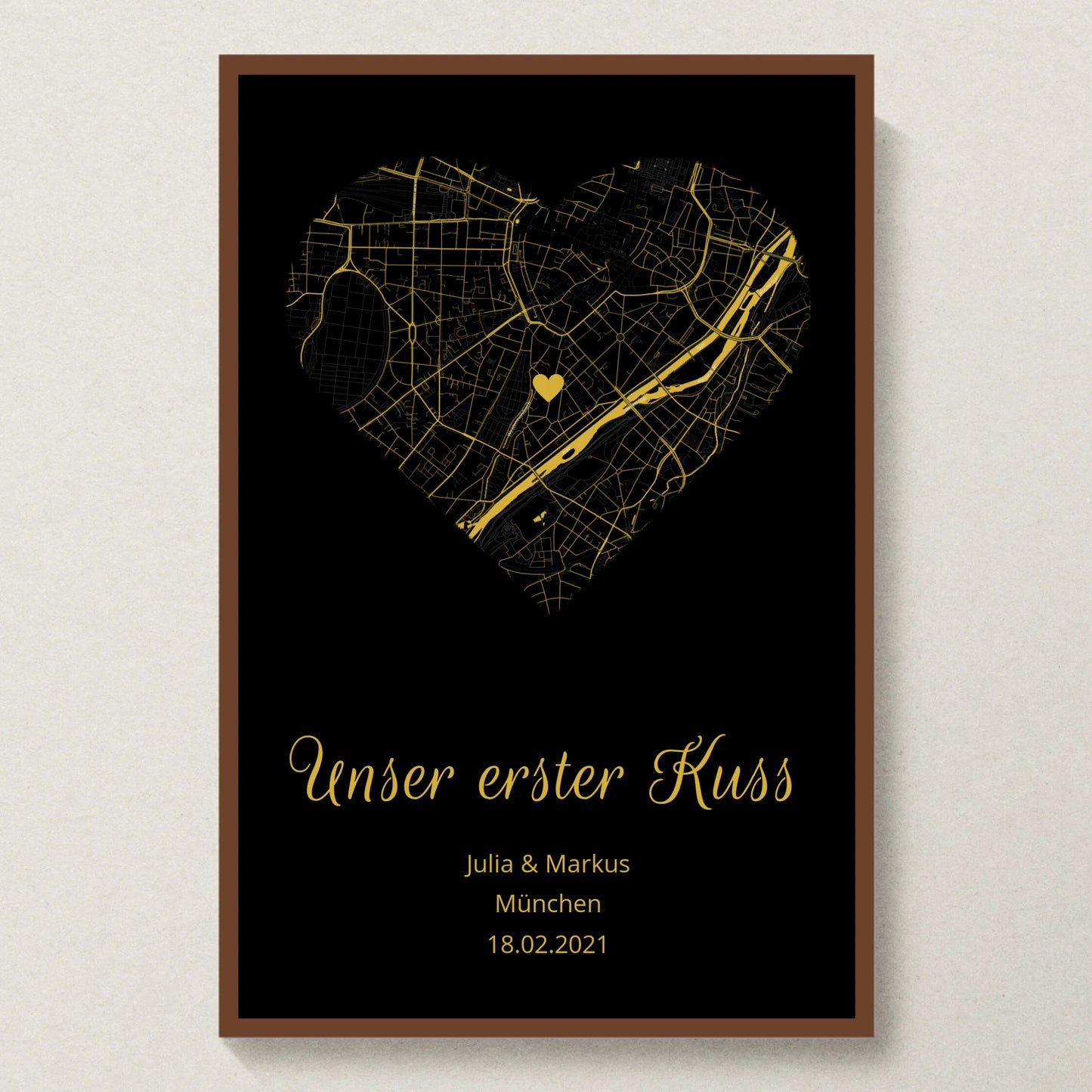 Poster 20x30 Walnuss Rahmen