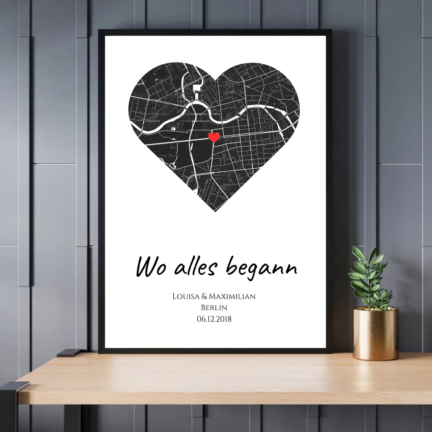 Mockup Poster Schwarzer Rahmen