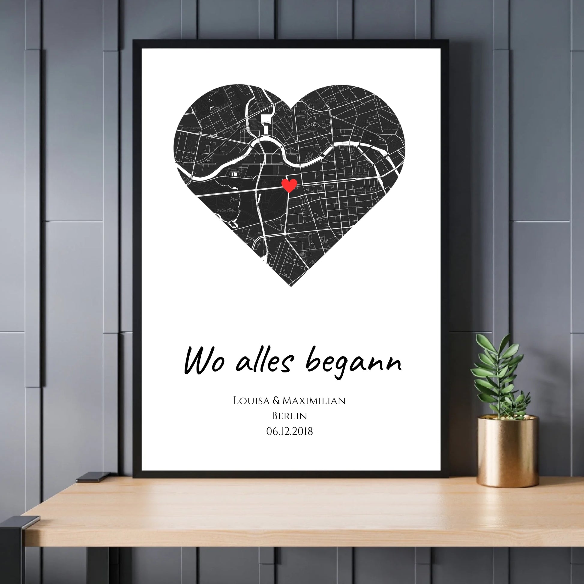 Mockup Poster Schwarzer Rahmen