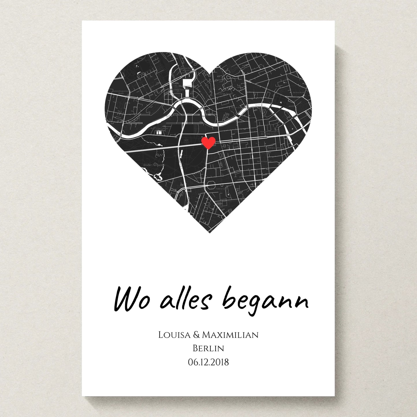 Poster 20x30 beiger Hintergrund