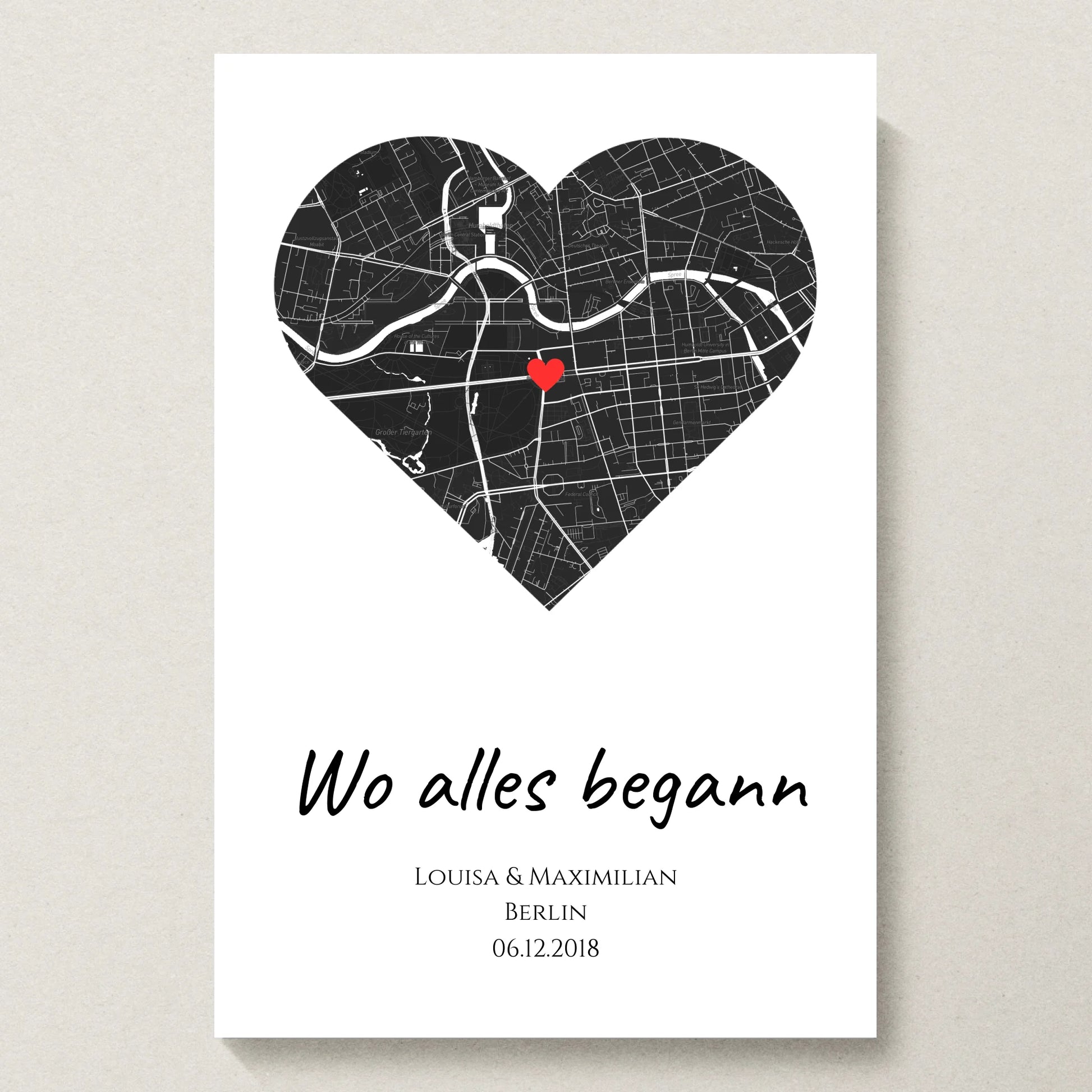 Poster 20x30 beiger Hintergrund