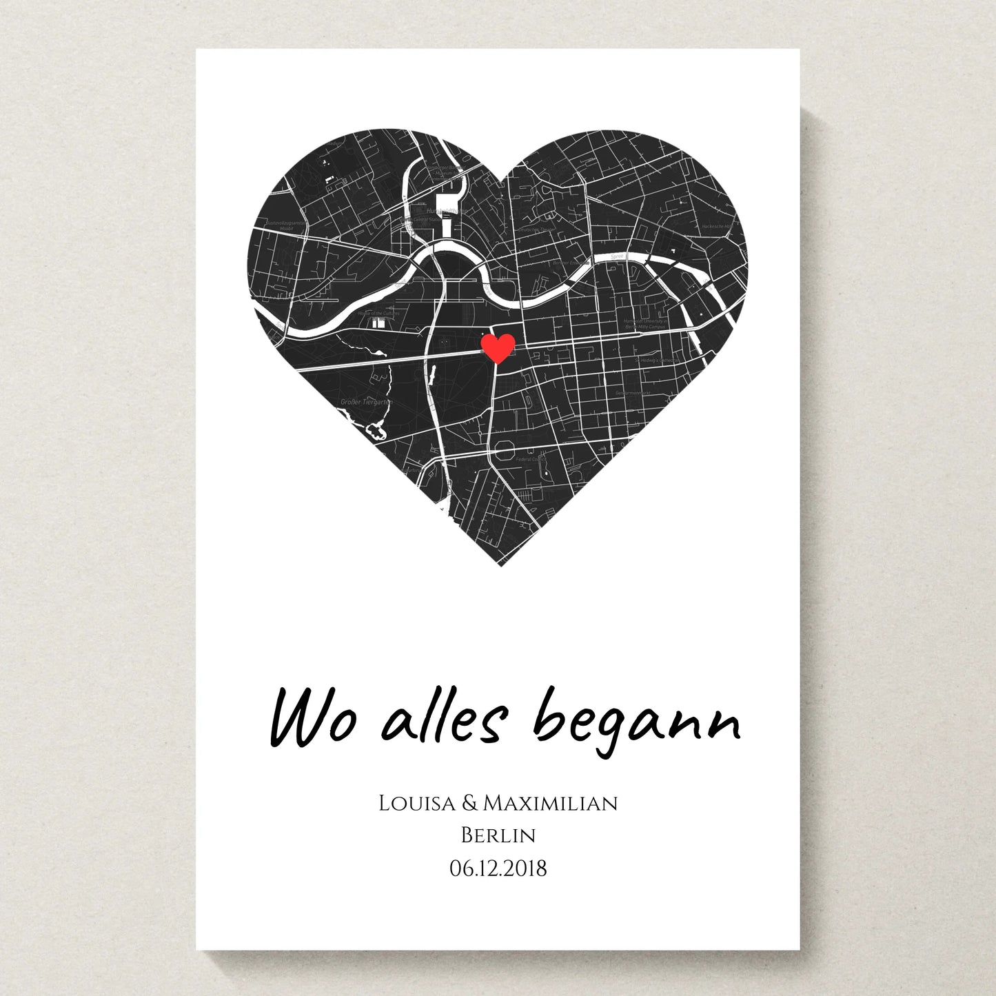 Poster 20x30 beiger Hintergrund