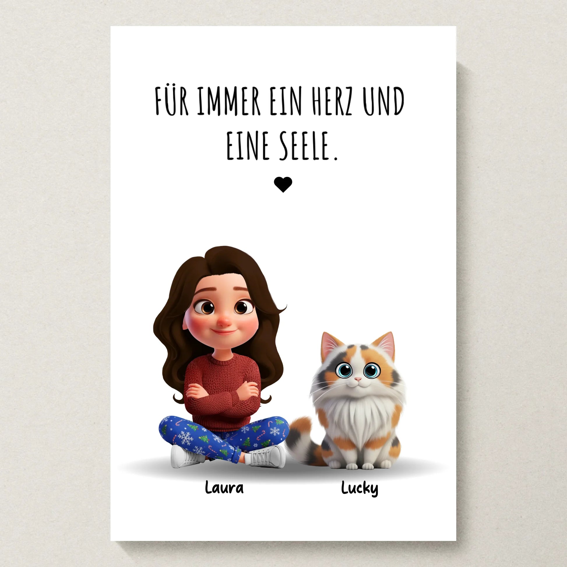 Poster 20x30 beiger Hintergrund