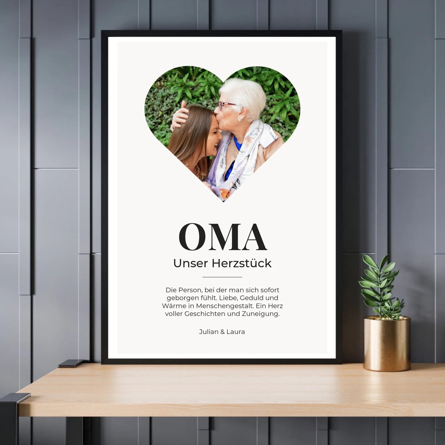 Mockup Poster Schwarzer Rahmen