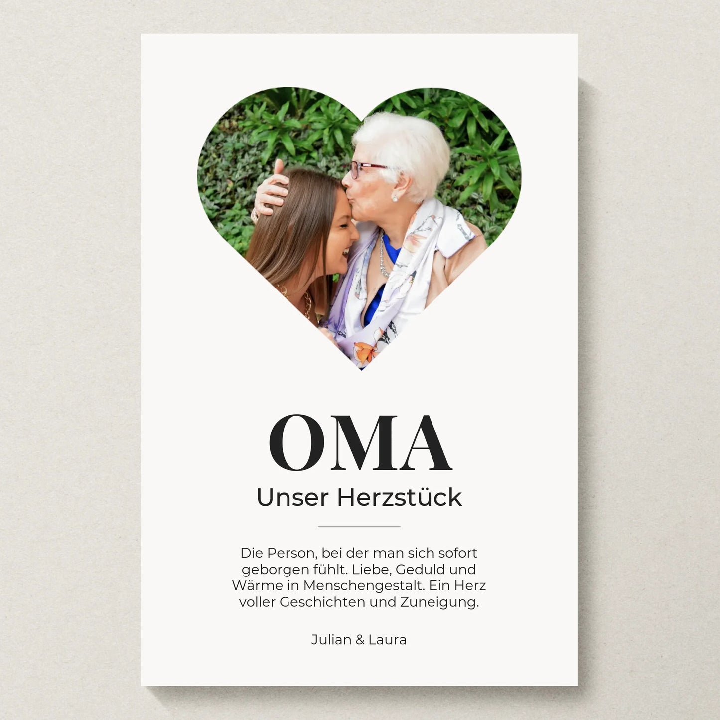 Poster 20x30 beiger Hintergrund