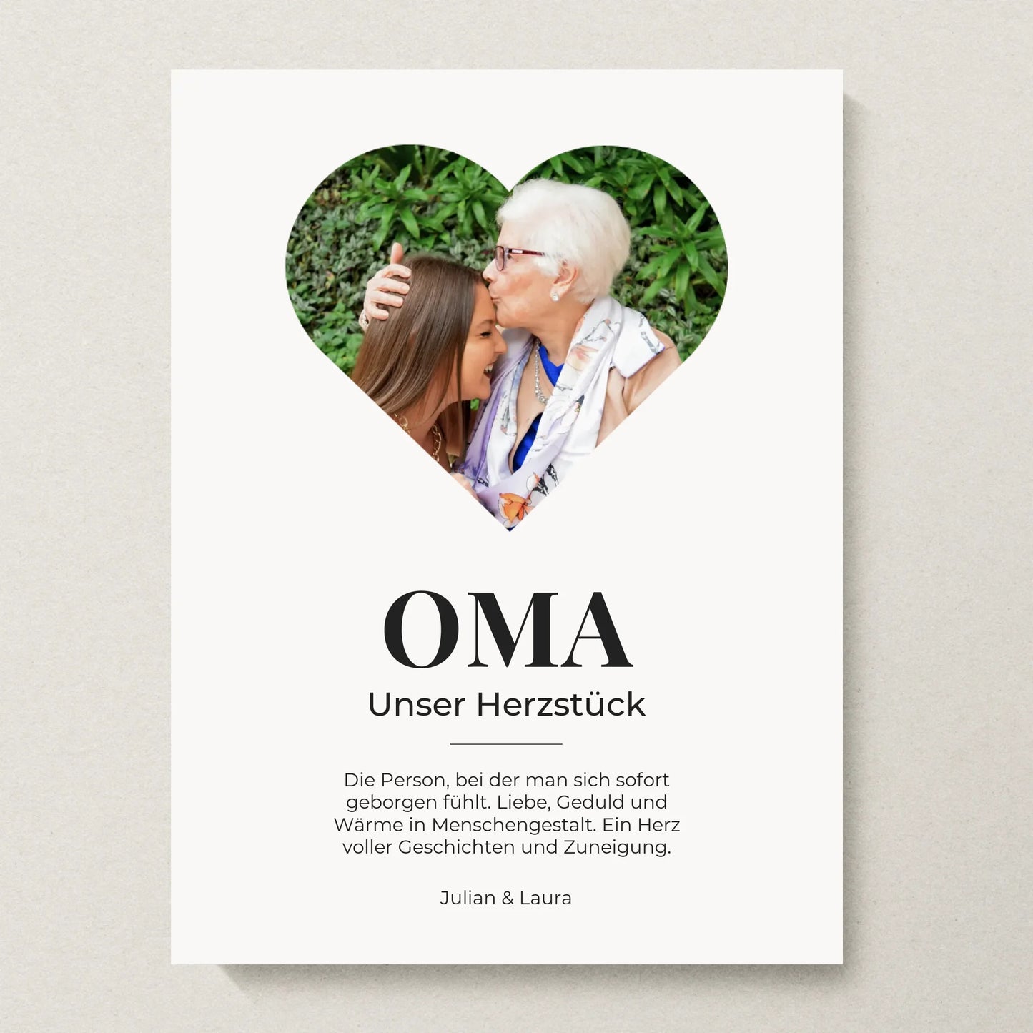 Poster 30x40 beiger Hintergrund