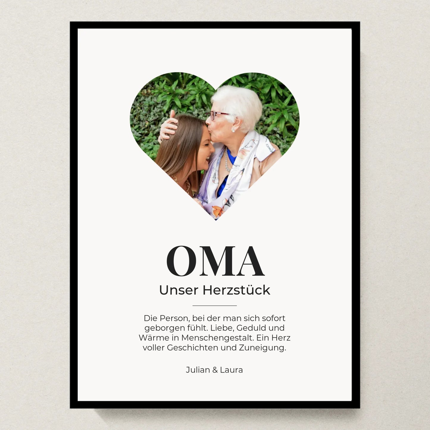 Poster 30x40 schwarzer Rahmen