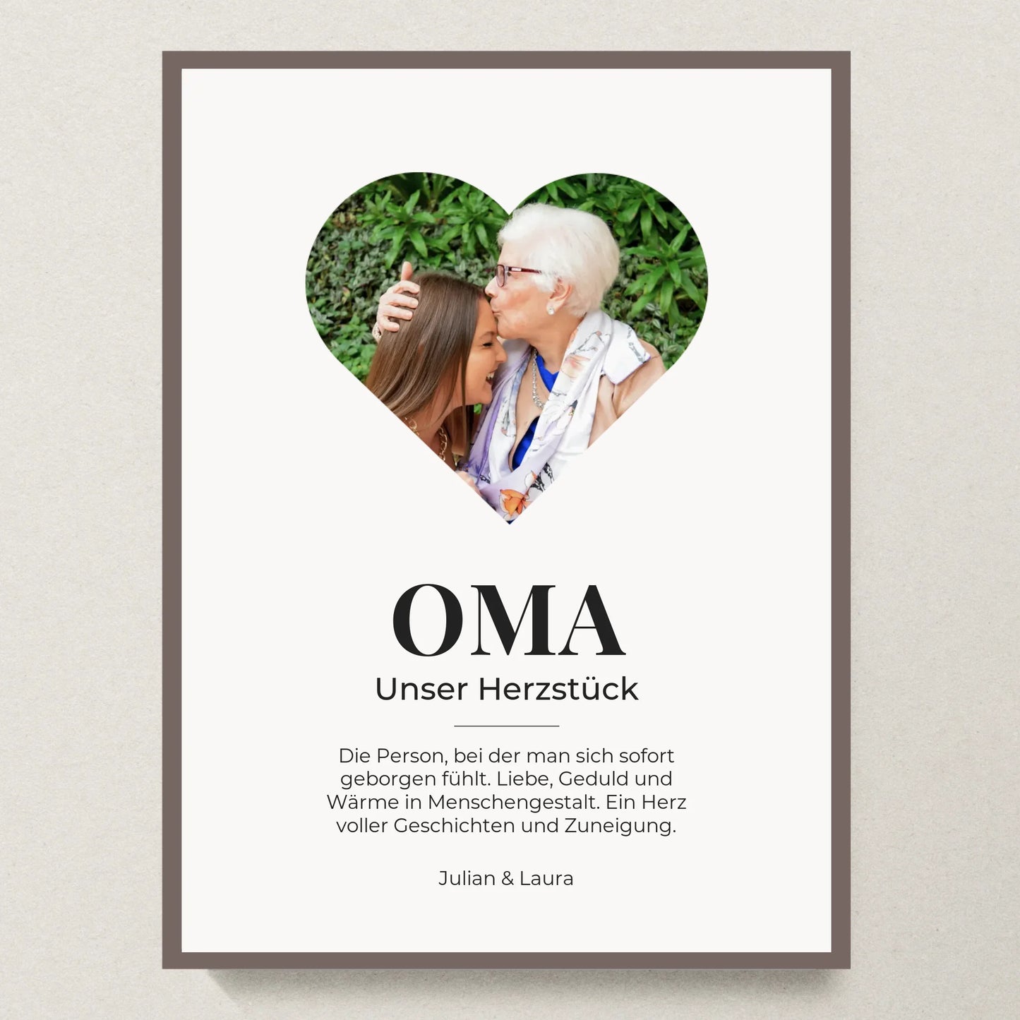 Poster 30x40 Eiche Rahmen