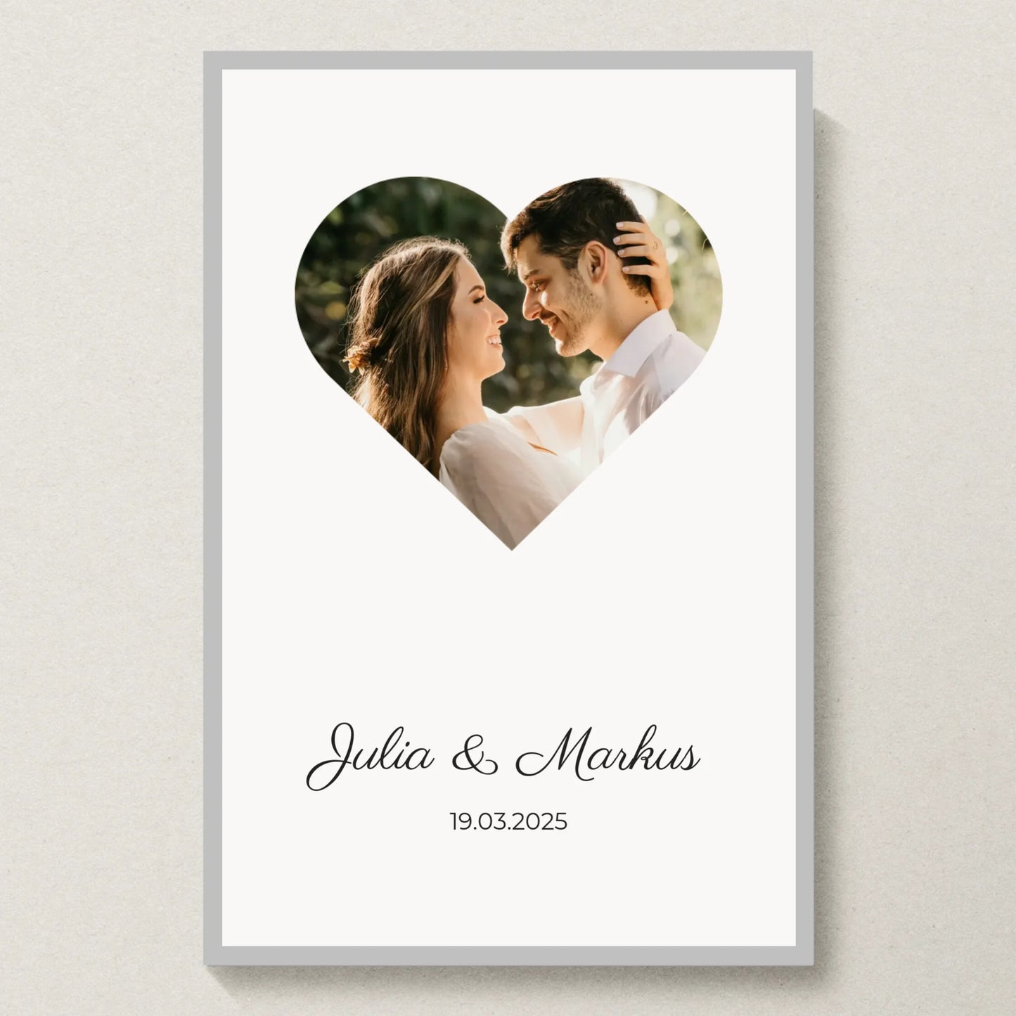 Poster 20x30 Silber Rahmen