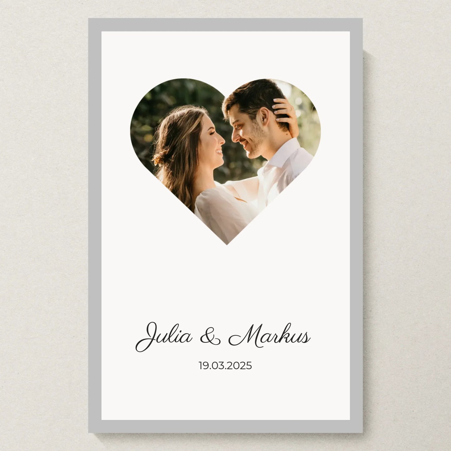 Poster 20x30 Silber Rahmen