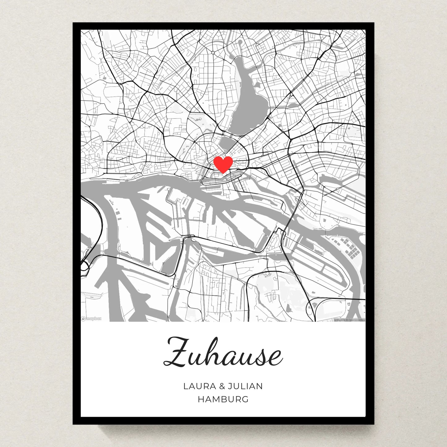 Poster 30x40 schwarzer Rahmen