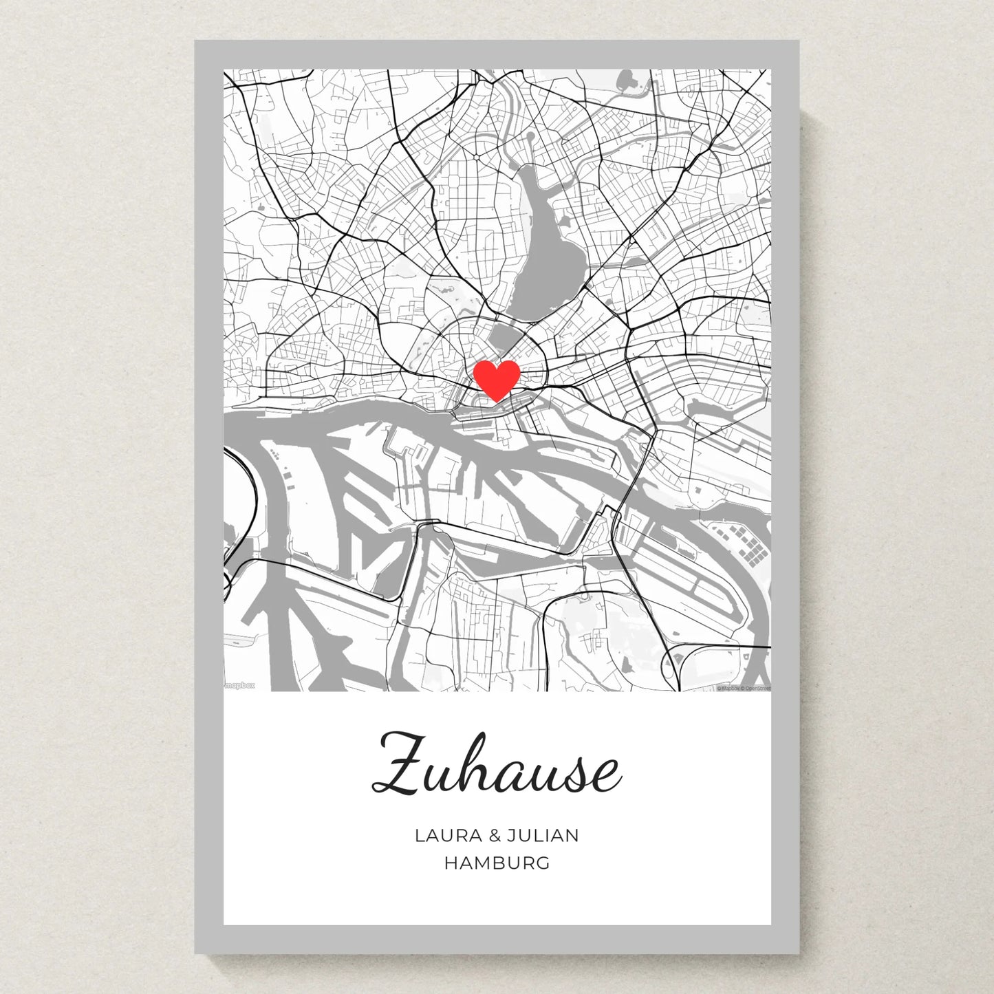 Poster 20x30 Silber Rahmen