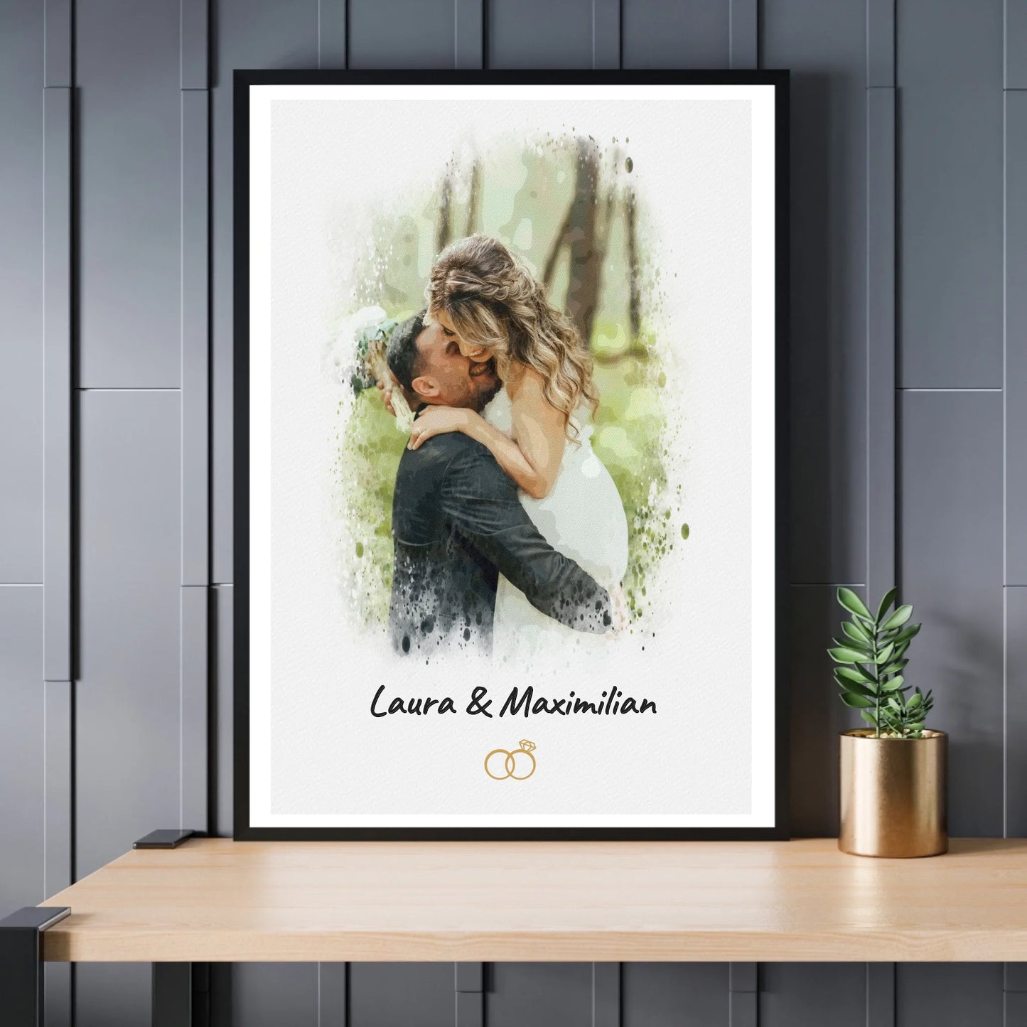 Mockup Poster Schwarzer Rahmen