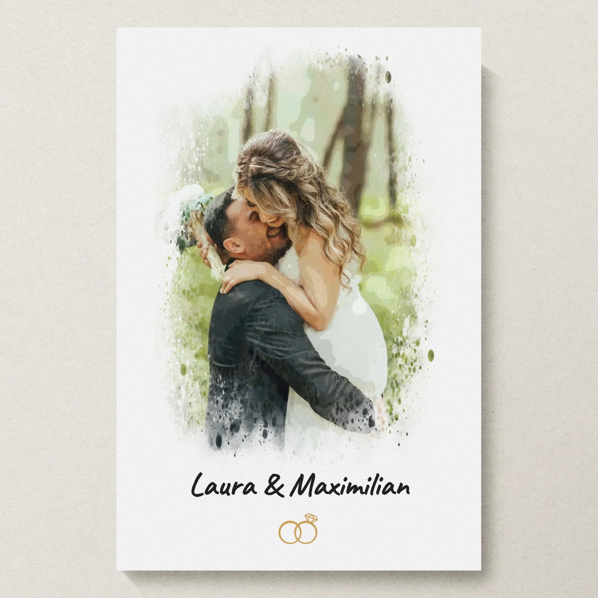 Poster 20x30 beiger Hintergrund