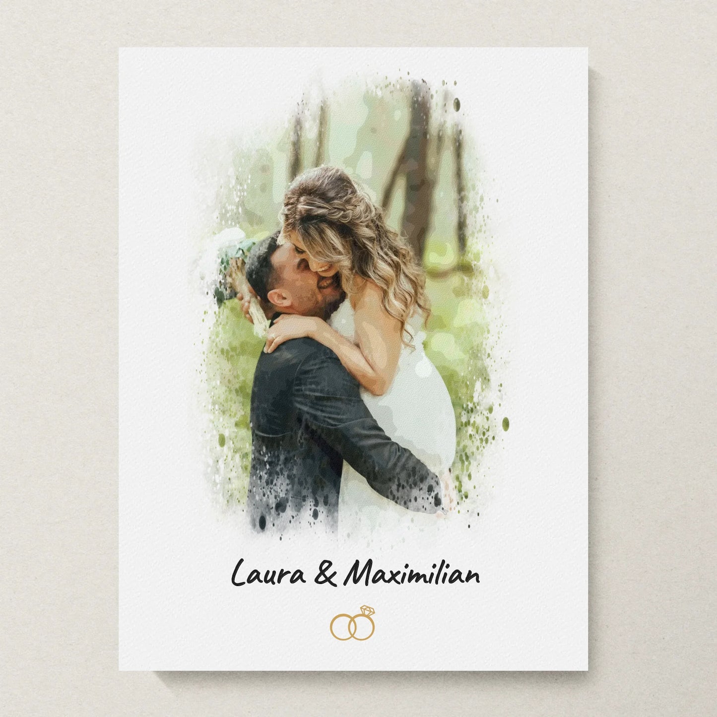 Poster 30x40 beiger Hintergrund