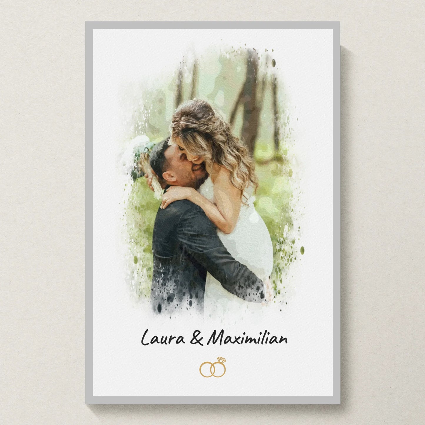 Poster 20x30 Silber Rahmen