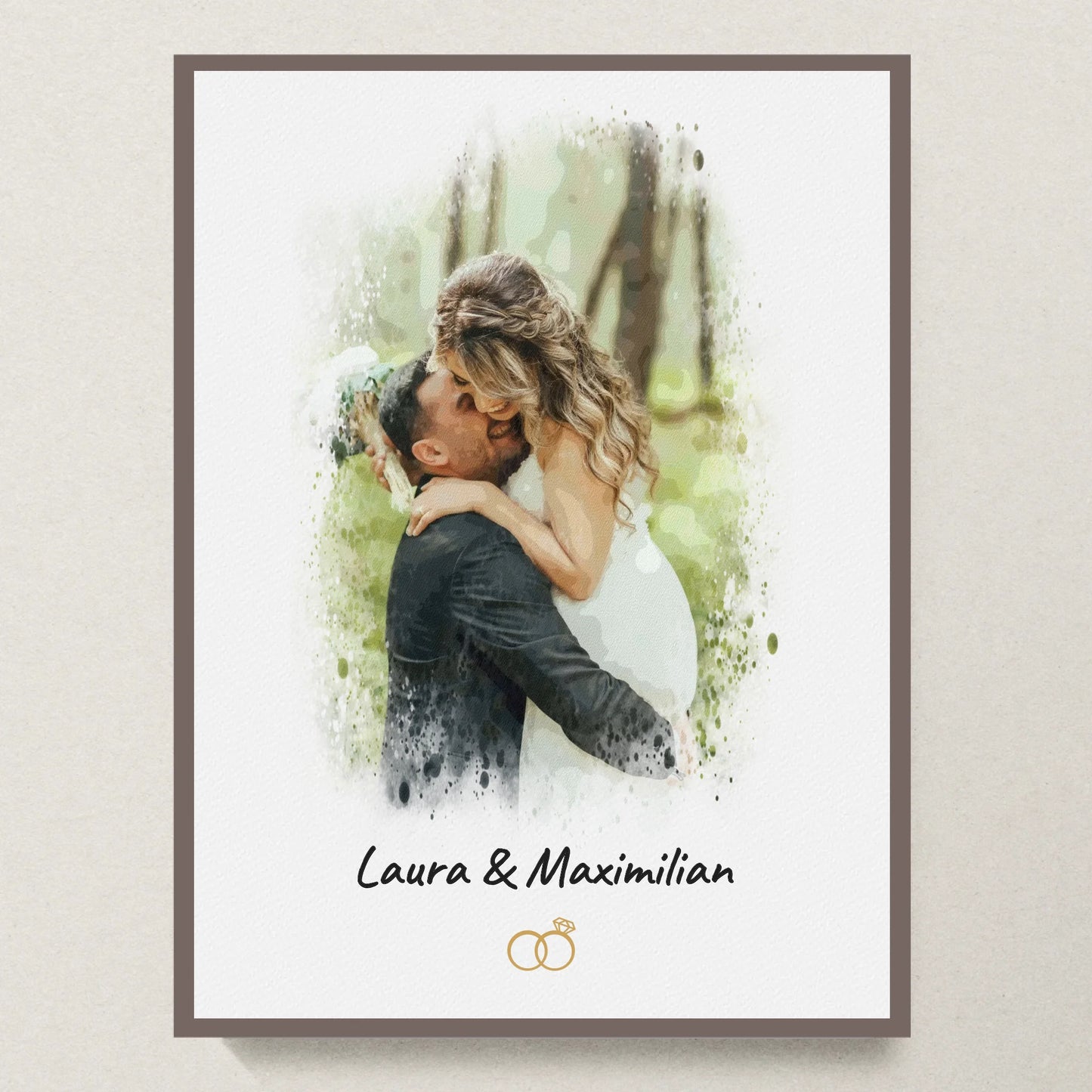 Poster 30x40 Eiche Rahmen