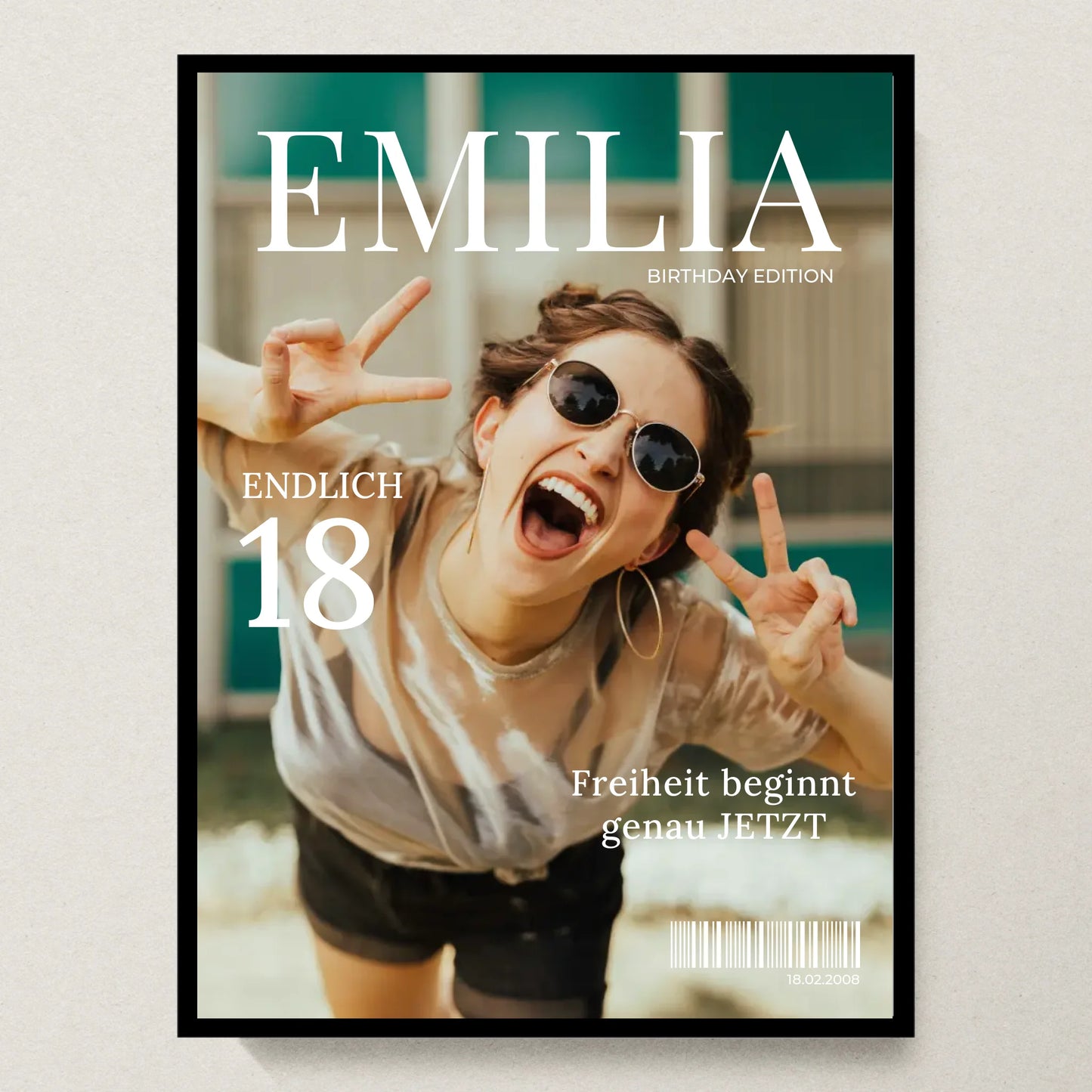 Poster 30x40 schwarzer Rahmen