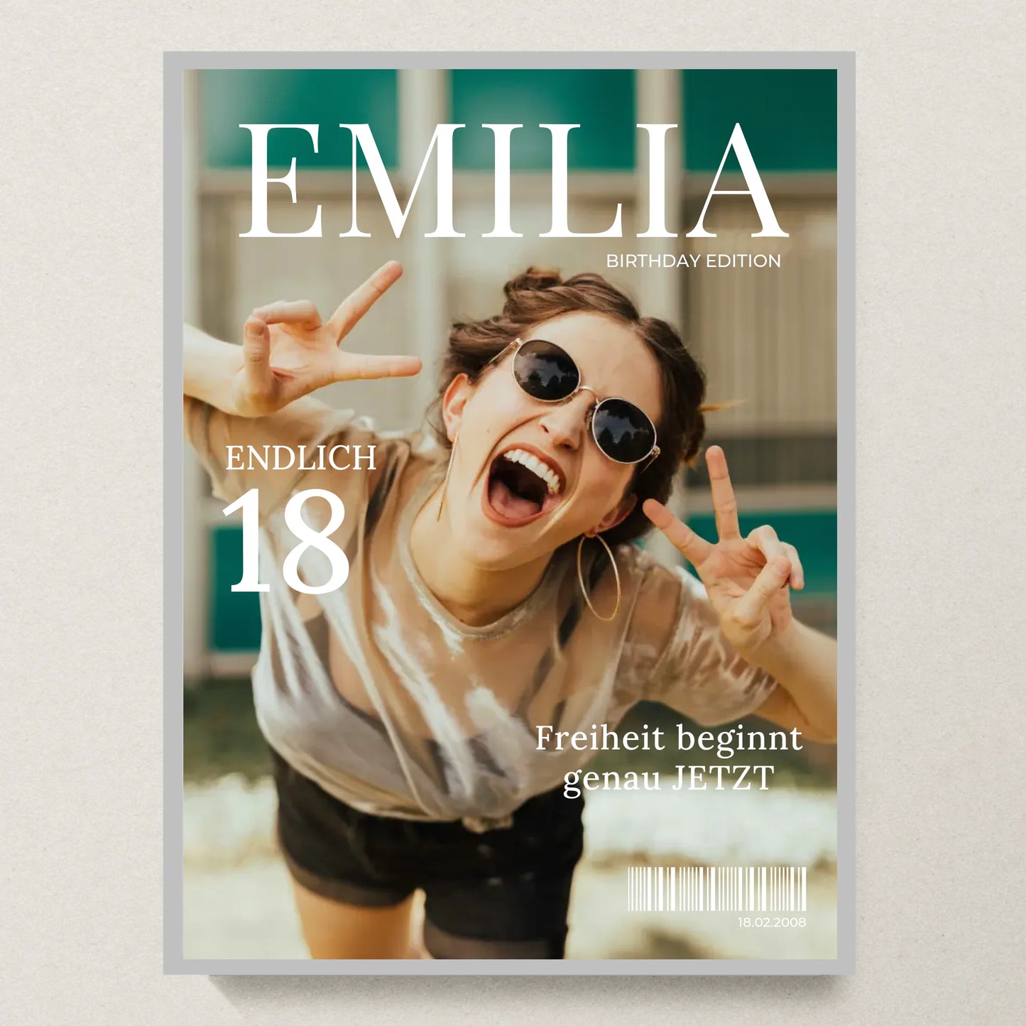 Poster 30x40 Silber Rahmen