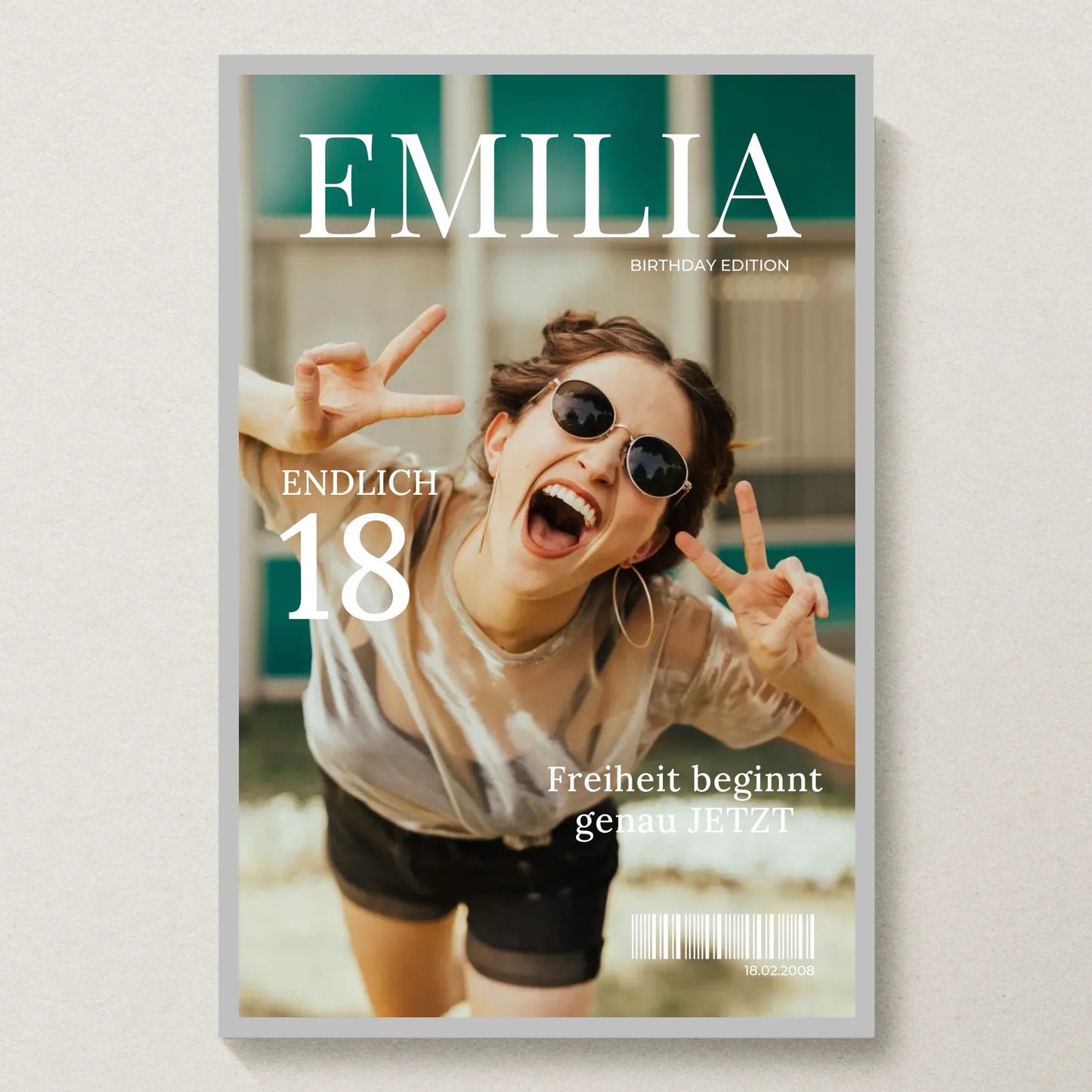 Poster 20x30 Silber Rahmen