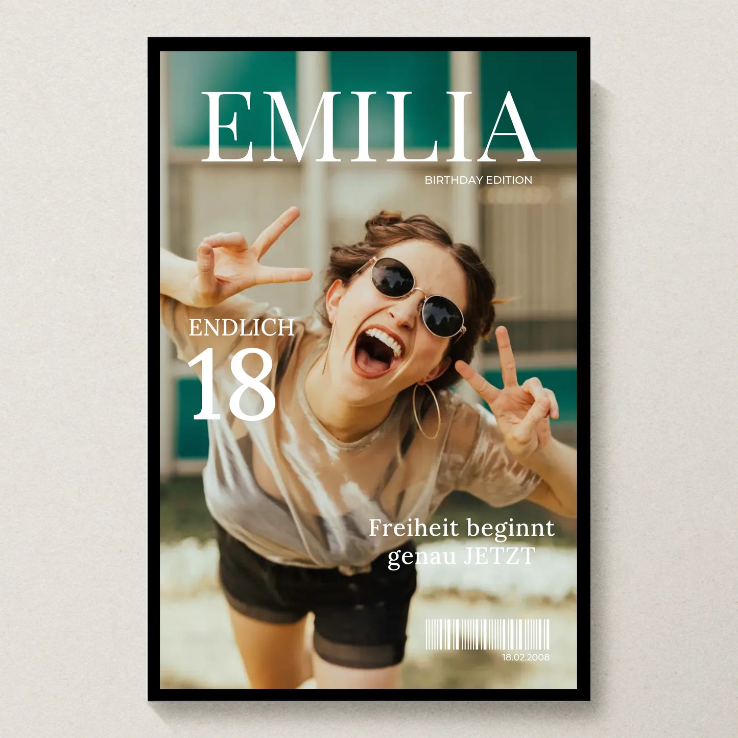 Poster 20x30 schwarzer Rahmen