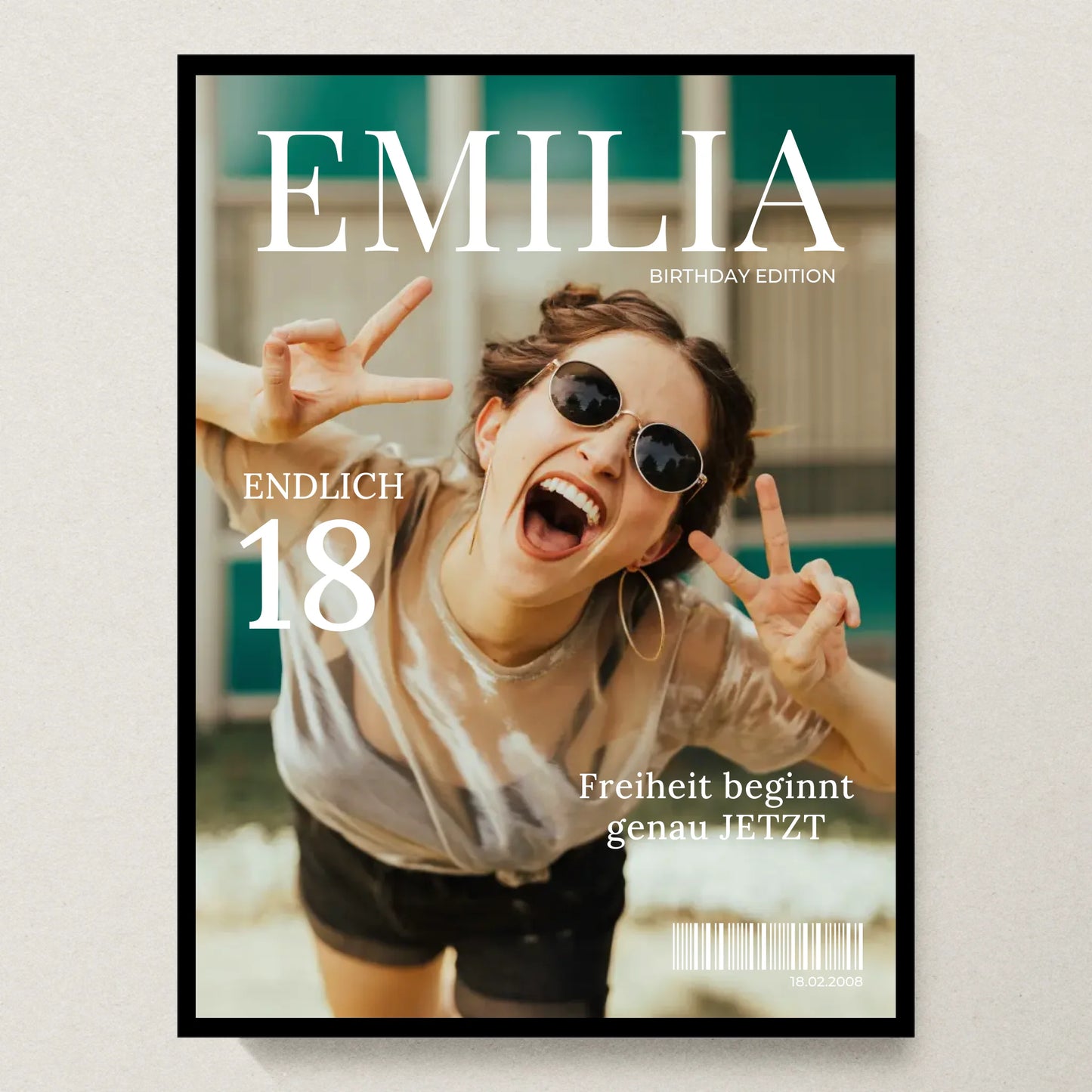 Poster 30x40 schwarzer Rahmen