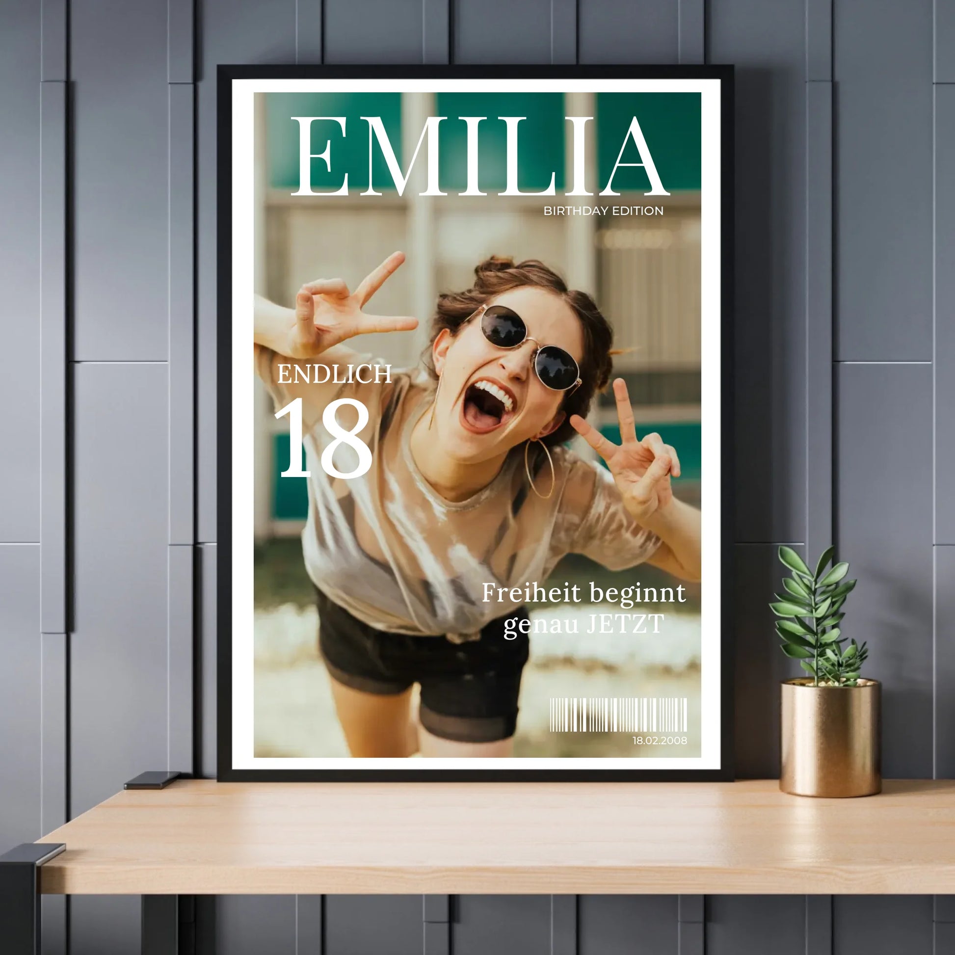 Mockup Poster Schwarzer Rahmen