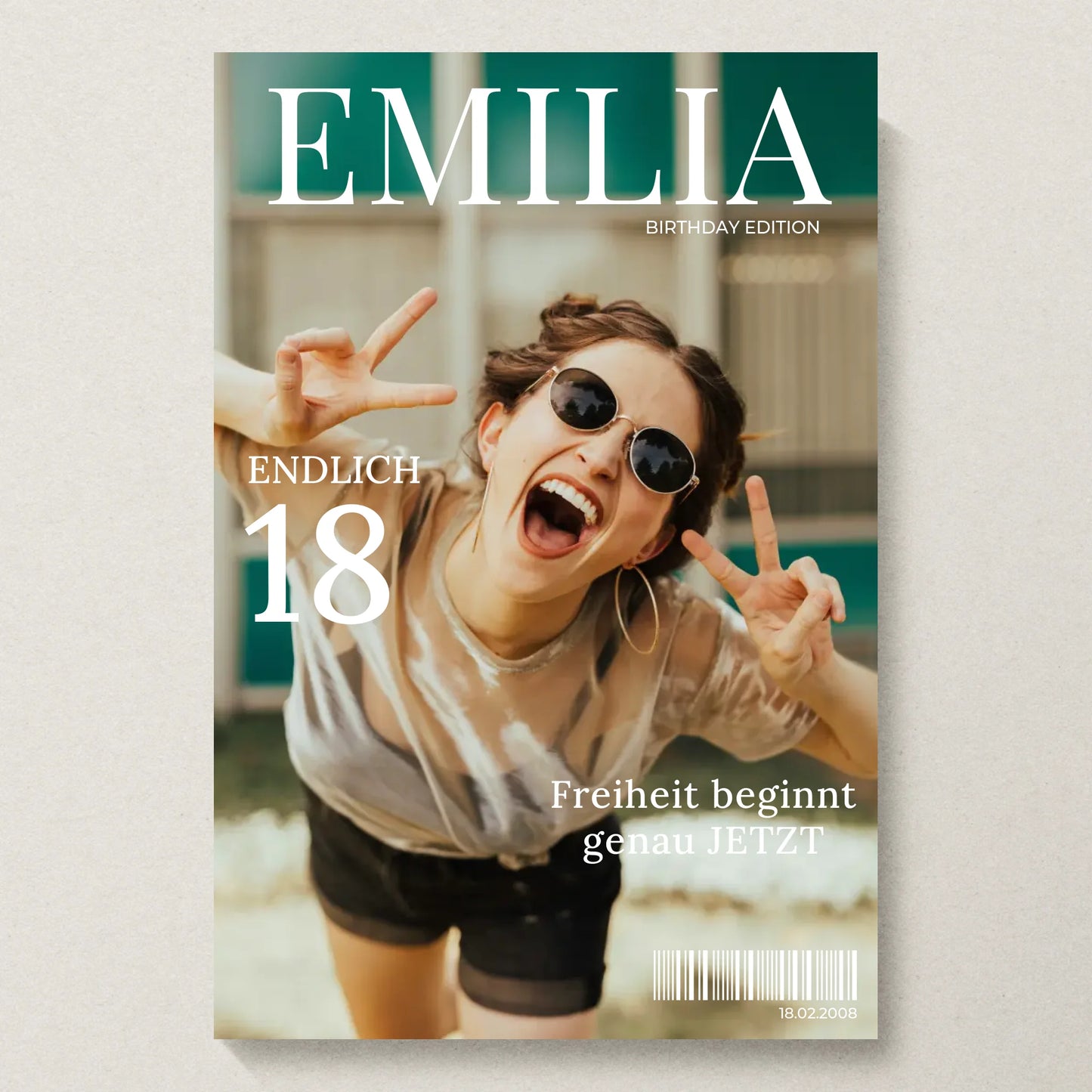 Poster 20x30 beiger Hintergrund