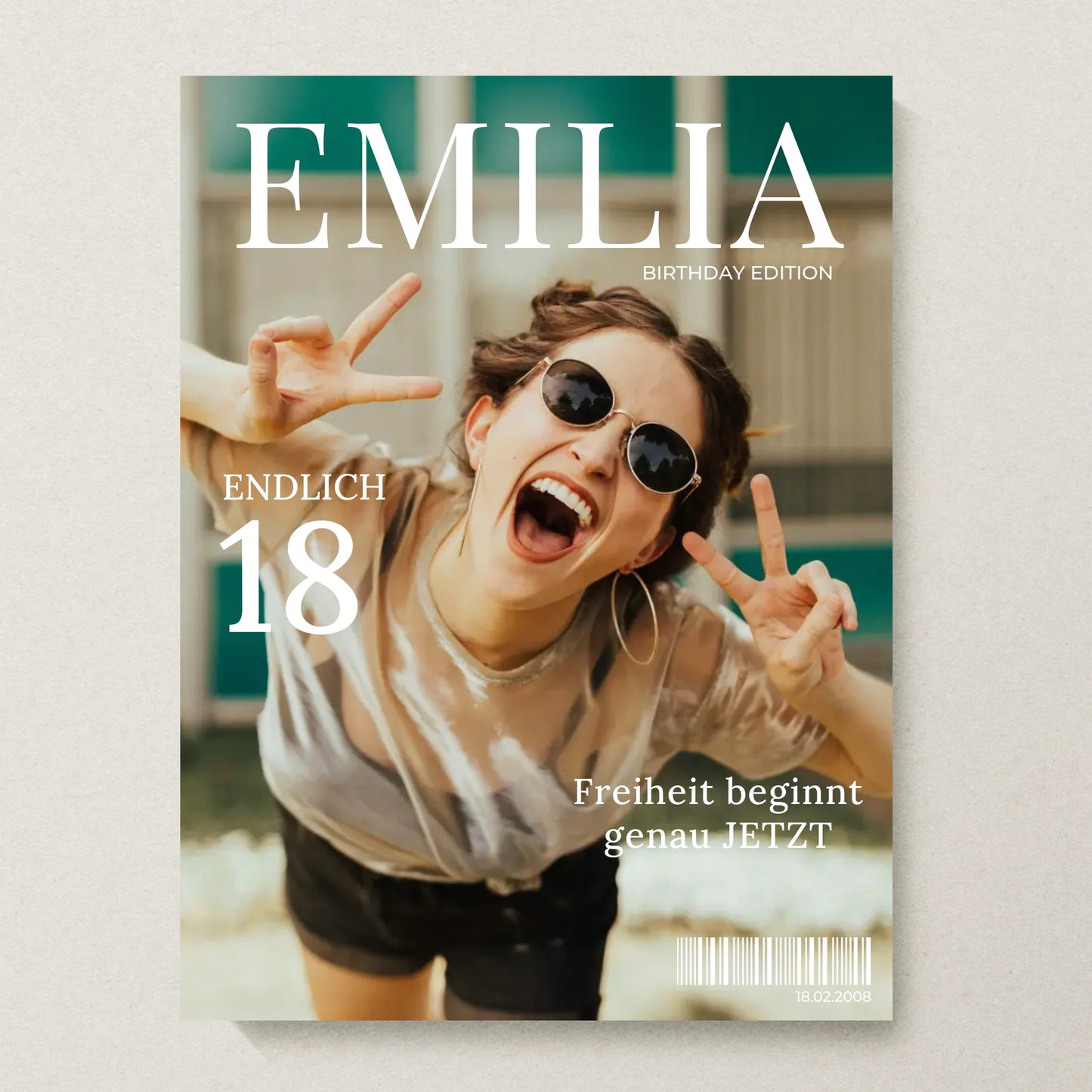 Poster 30x40 beiger Hintergrund