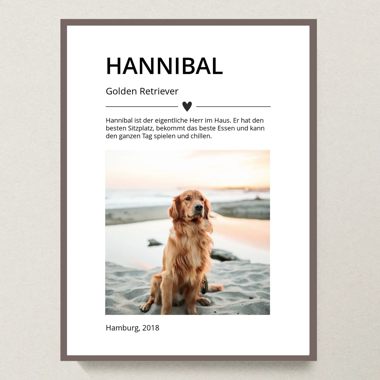 Poster 30x40 Eiche Rahmen