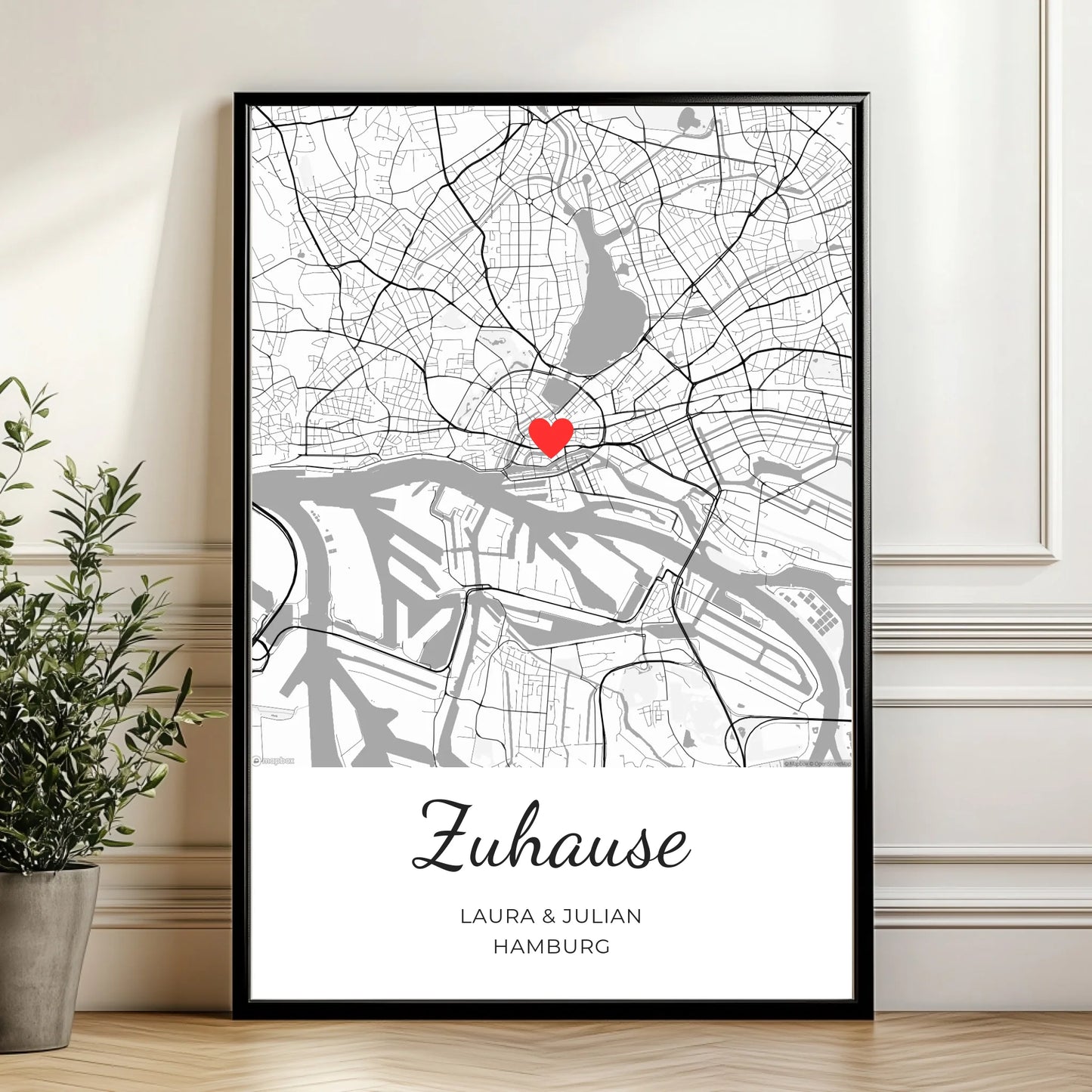 Mockup Poster Wand Pflanze