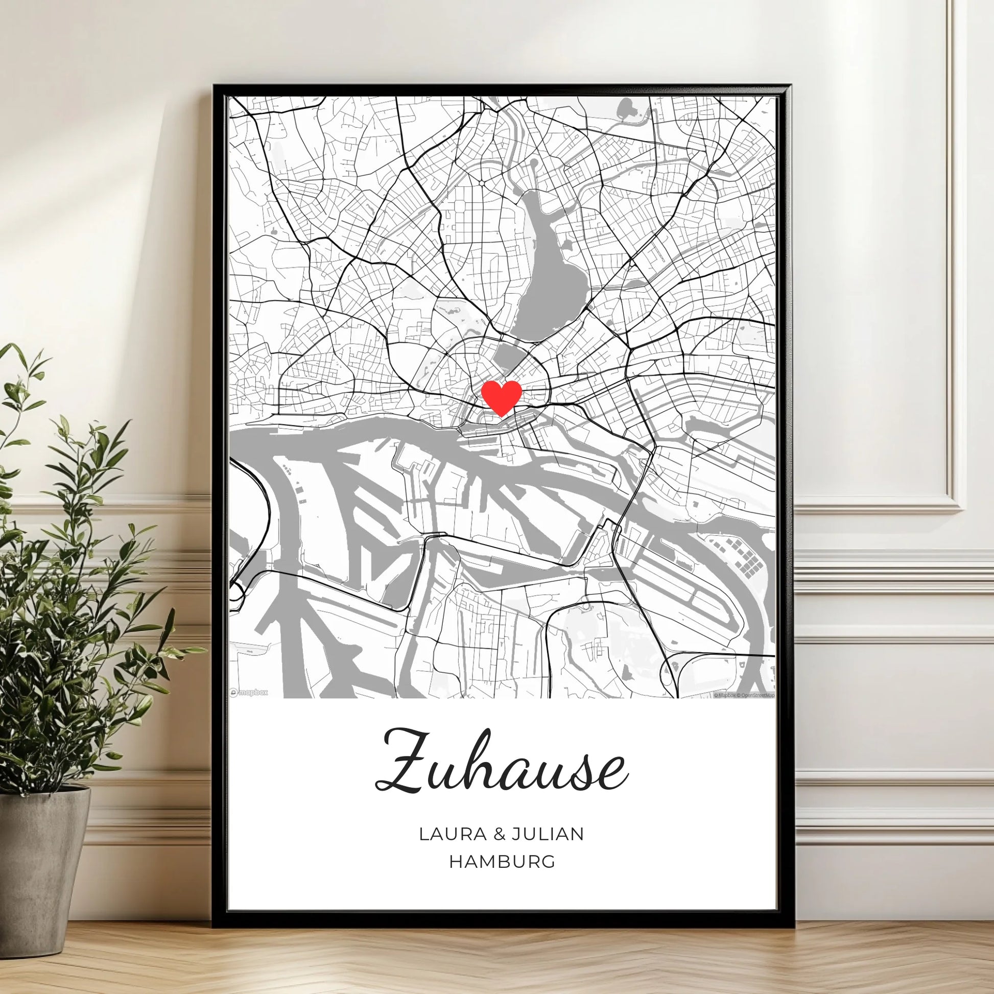 Mockup Poster Wand Pflanze