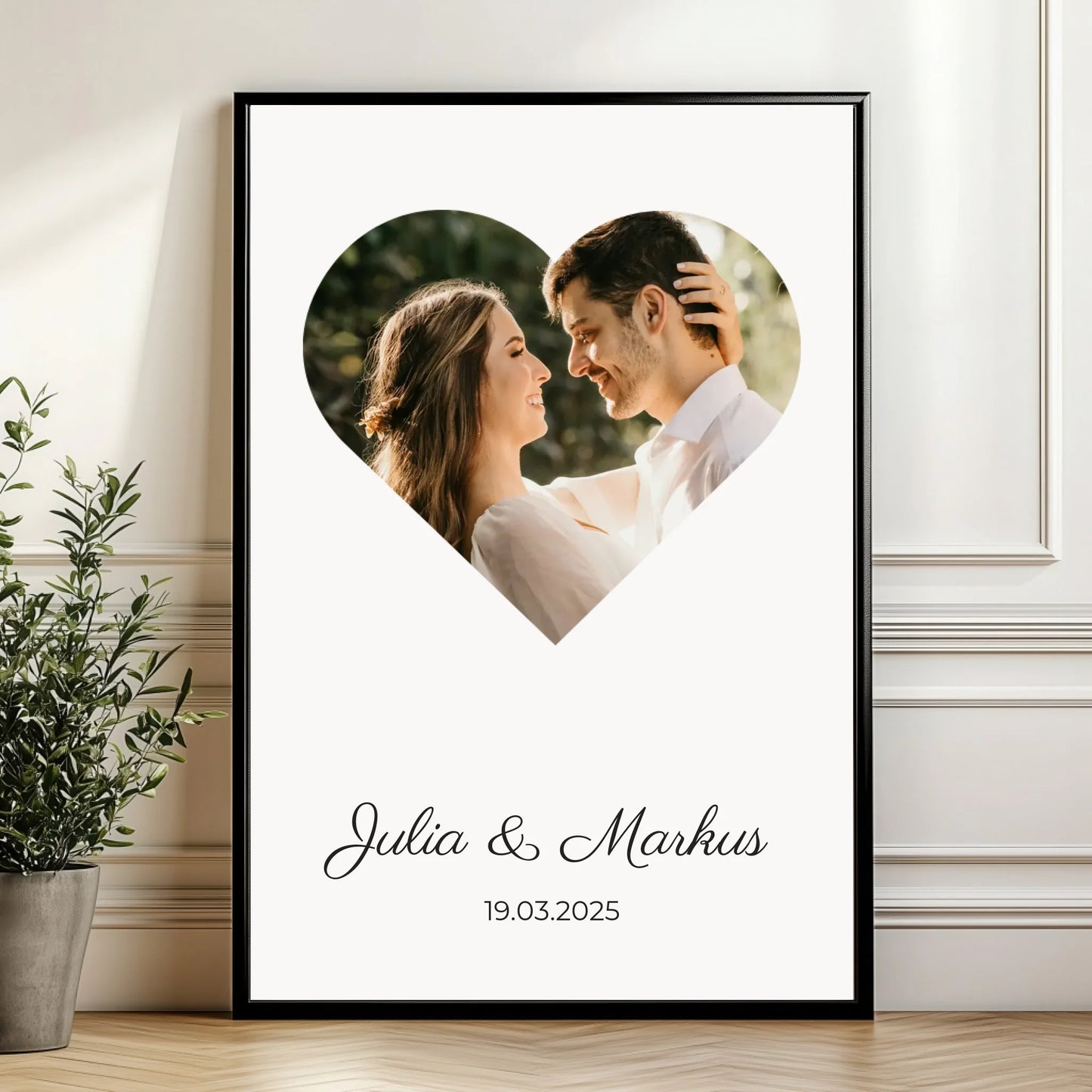Mockup Poster Wand Pflanze