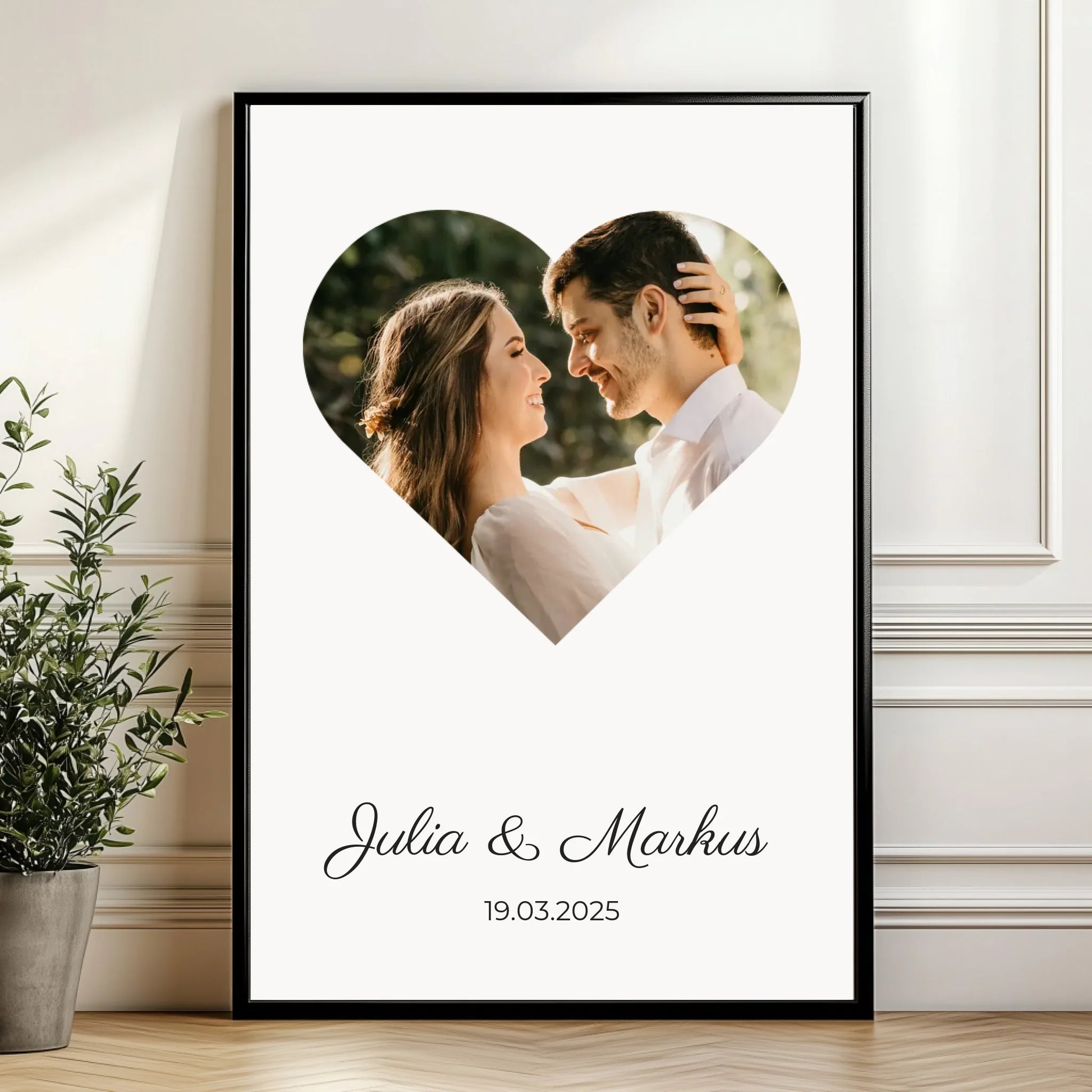 Mockup Poster Wand Pflanze