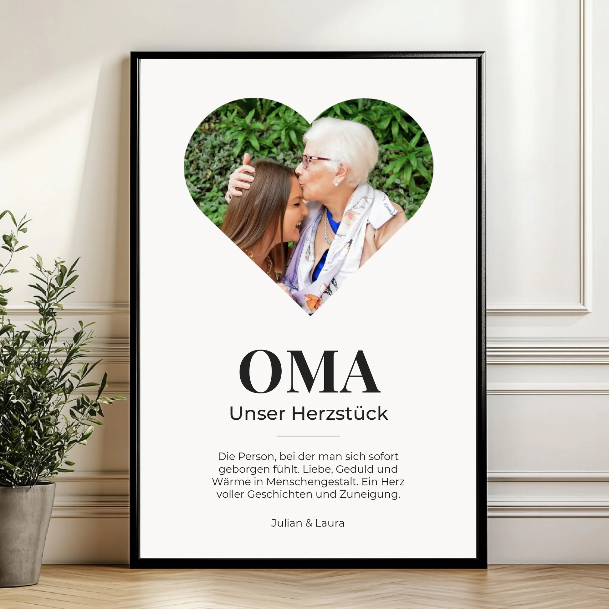 Mockup Poster Wand Pflanze