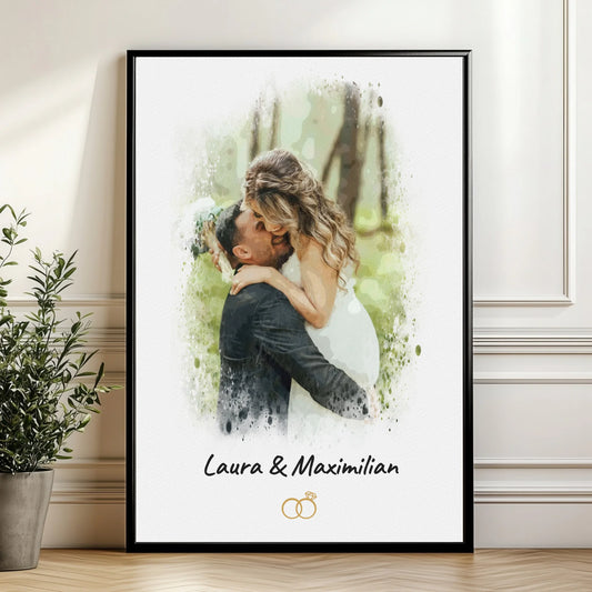 Mockup Poster Wand Pflanze