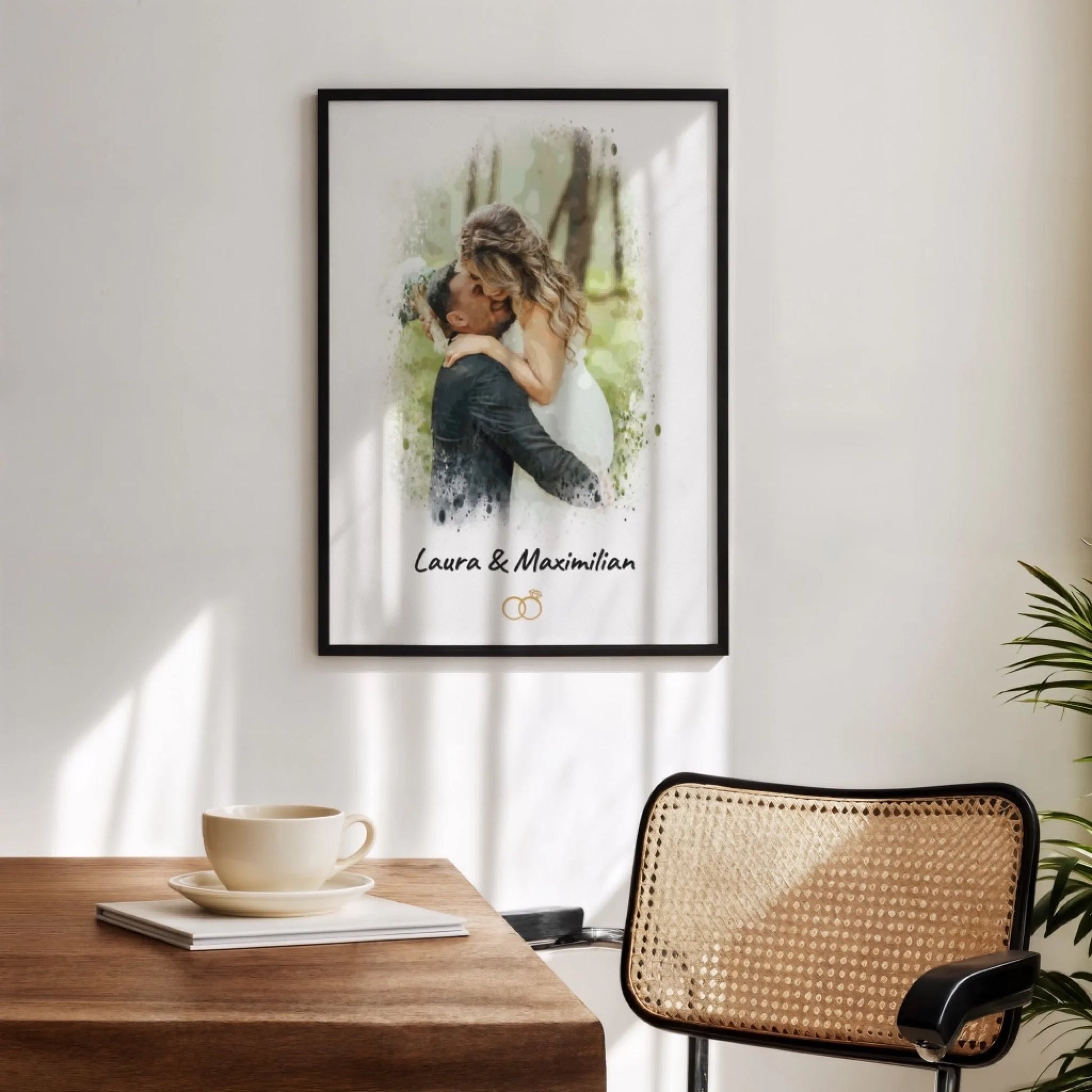 Hochzeit Aquarell