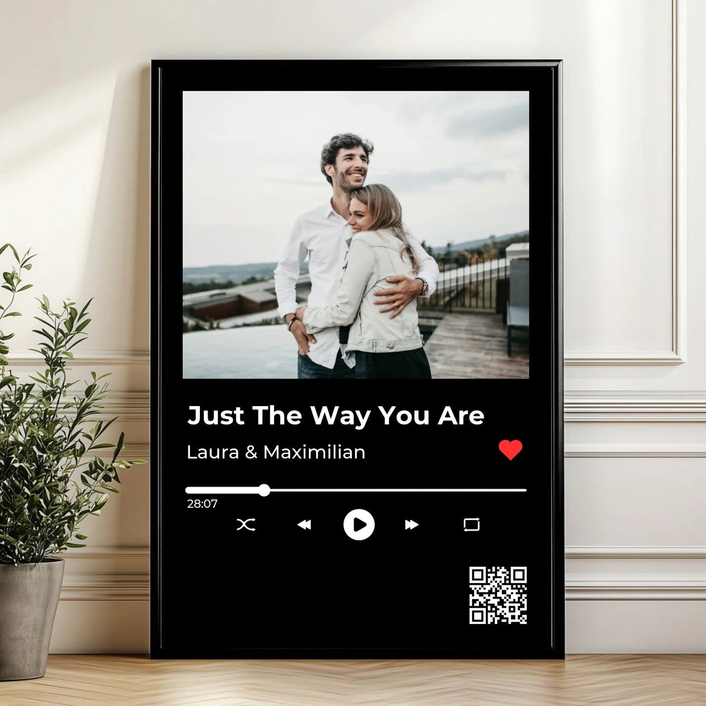 Mockup Poster Wand Pflanze