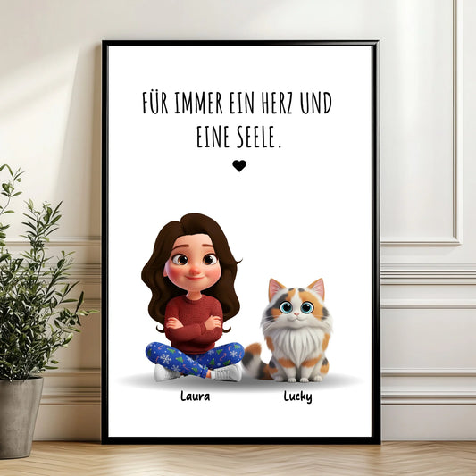 Mockup Poster Wand Pflanze