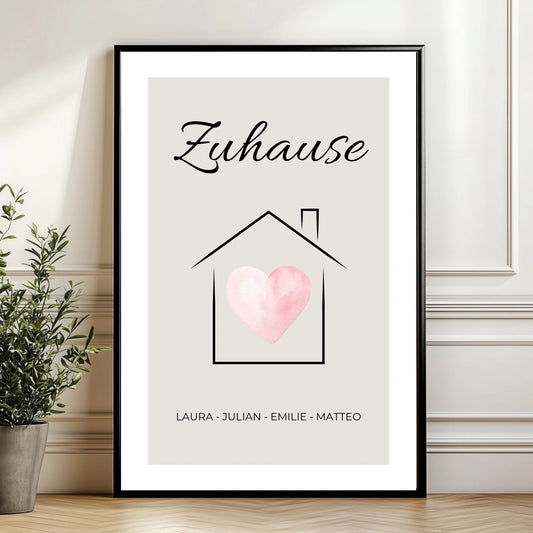 Mockup Poster Wand Pflanze